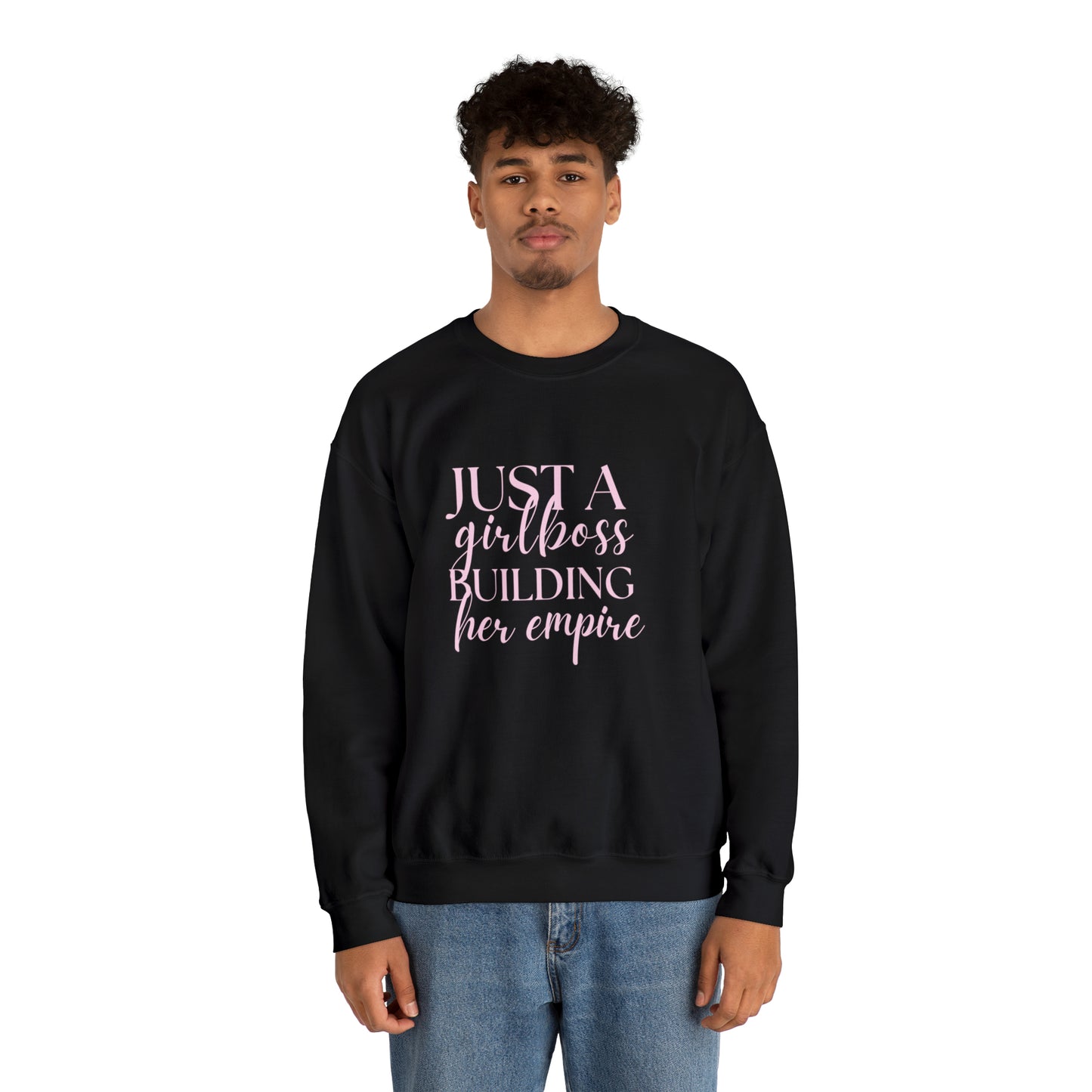 Boss Babe sweatshirt,Girlboss Sweatshirt, Just a girlboss building her empire, Bossbabe sweater,Christmas gift for her,Birthday gift