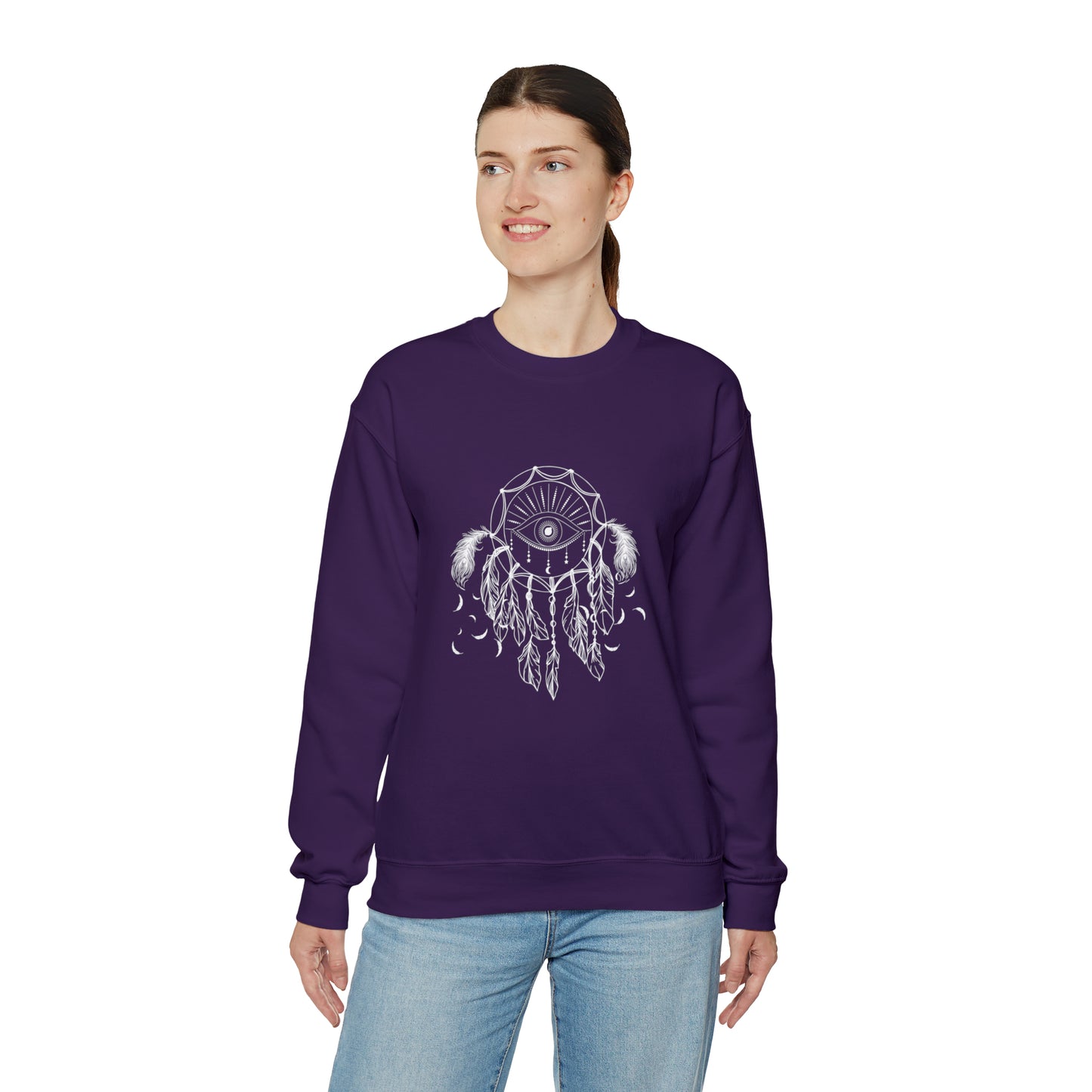 Dreamcatcher sweater third eye sweater birthday spiritual clothes yogawear birthday gift gift for her gift for him Christmas gift