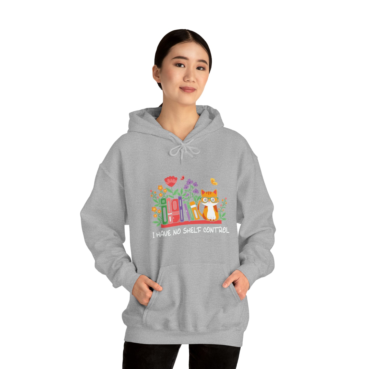 Cat lover hoodie book lover sweater BookShelf control orange cat Shirt Halloween Cat Sweatshirt Gift for Cat Lover Gift for Cat Mom Gift