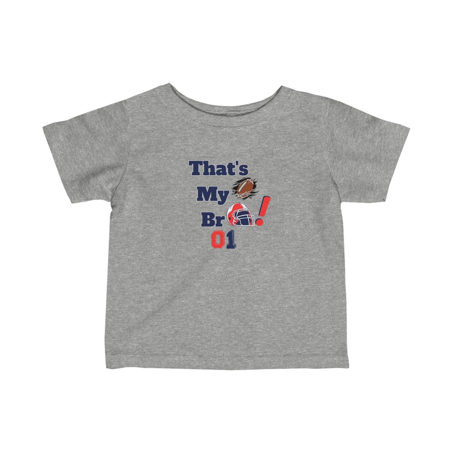 Footbball shirt Baby brother football Baby sister football T shirt Infant Fine Jersey Tee