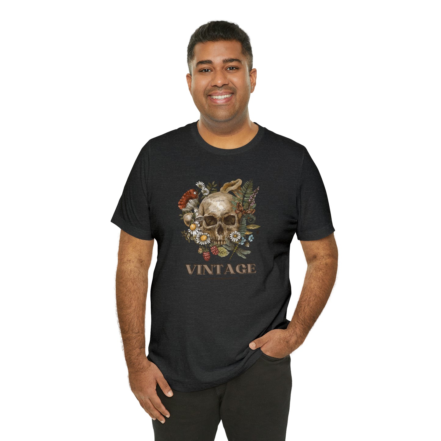 Vintage retro shirt skeleton head shirt Halloween tee Floral Shirt unisex Retro Themed vintage Gift christmas gift