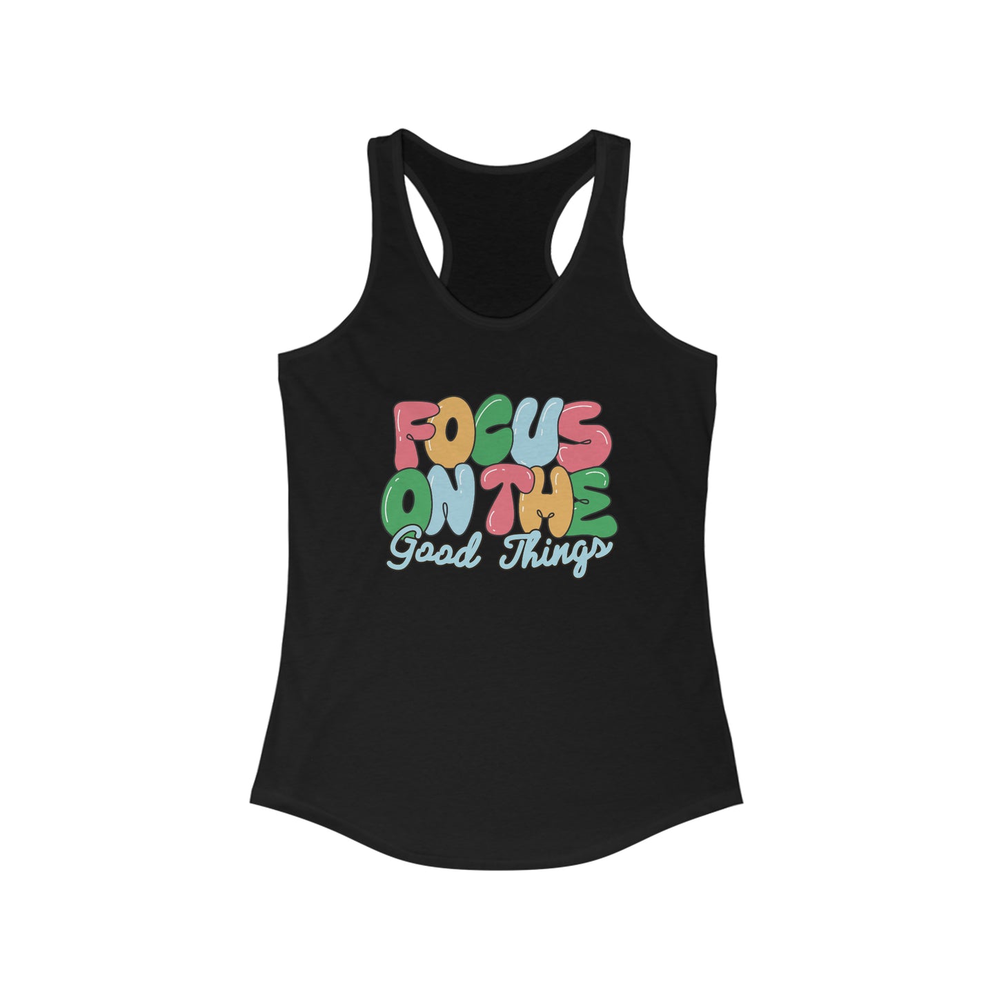 Focus on the good things shirt yogawear gym clothes women tank top Christmas gift for her gift for him