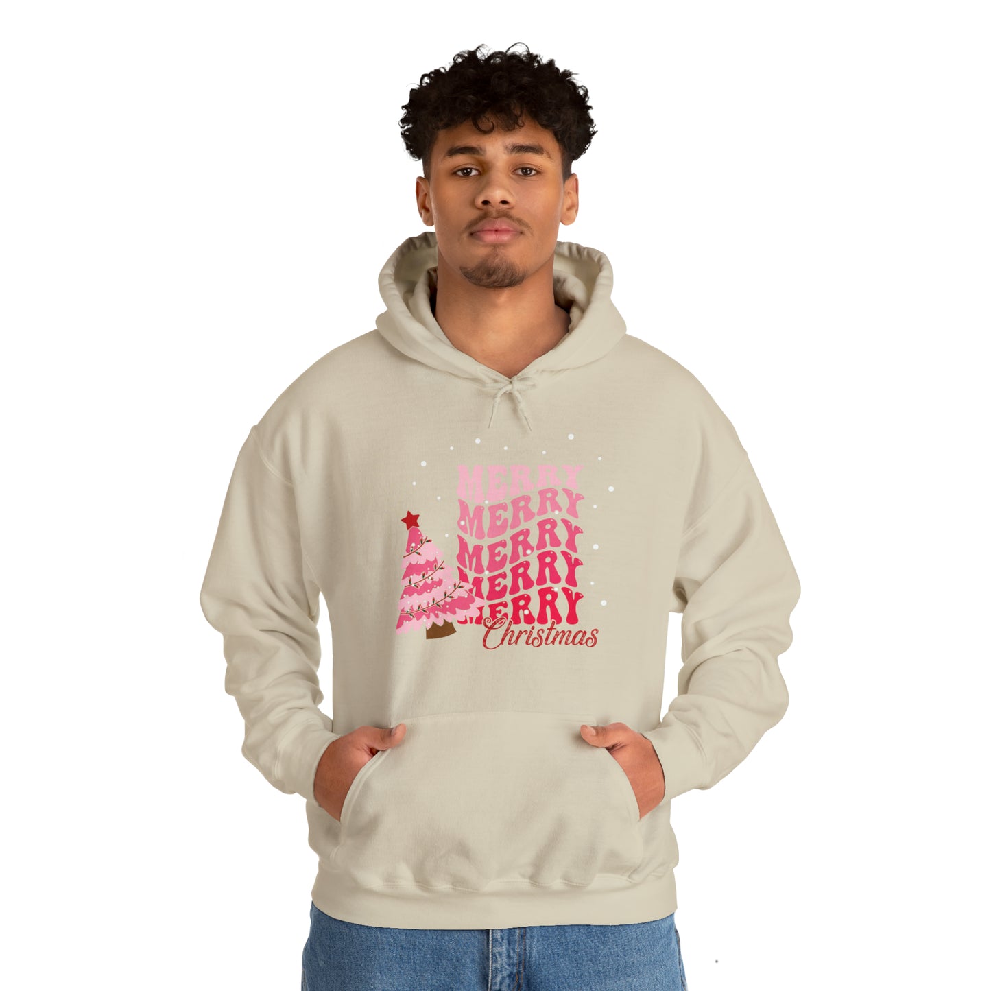 Festive AF hoodie blue Merry Bright Christmas Sweatshirt for Women Men Christmas Sweater Holiday Christmas gift for her gift for him