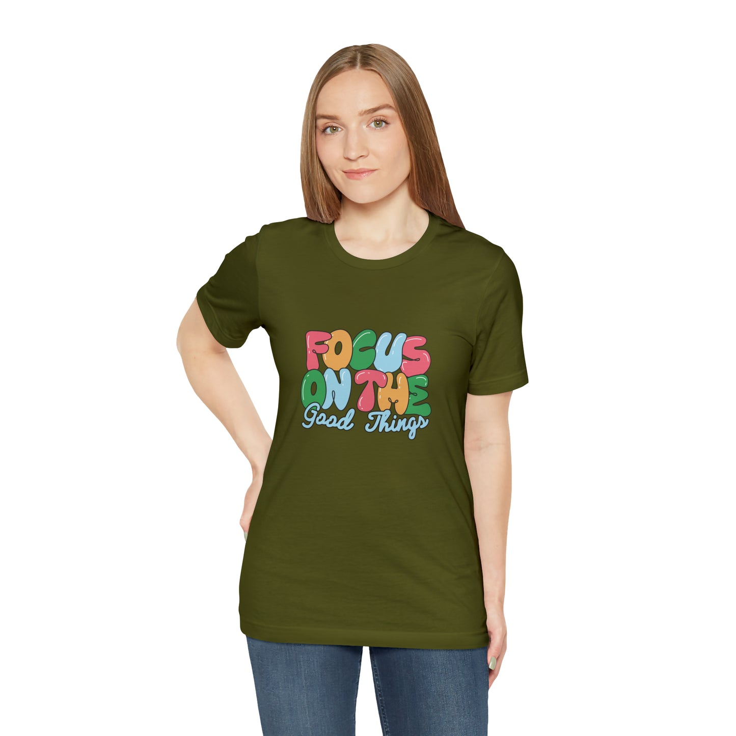 Focus on the good things shirt positive vibes shirt good vibes tee yogawear zen clothes bohemian top Women's Christmas gift for her for him