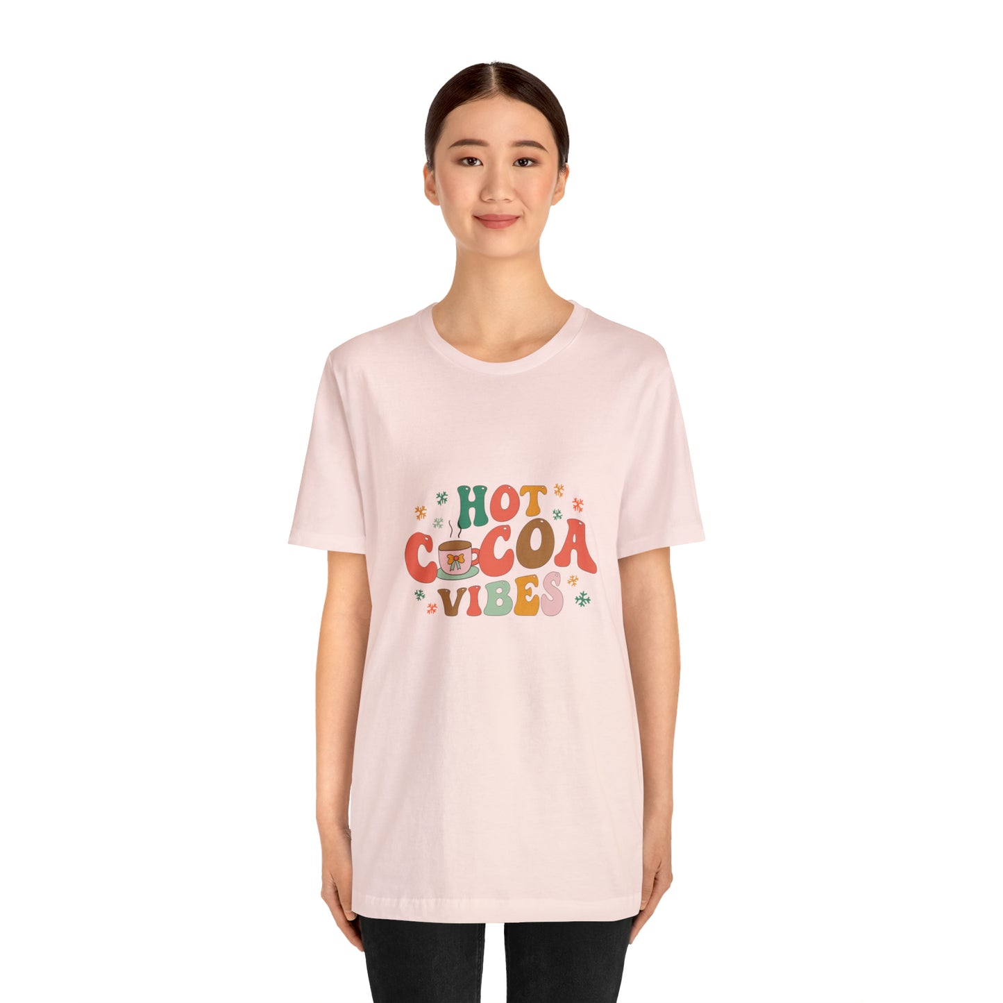 Hot cocoa vibes shirt, Pink autumn vibes Halloween tshirt, Halloween Sweatshirt, spooky T Shirt,Retro Halloween Sweater,Christmas gift