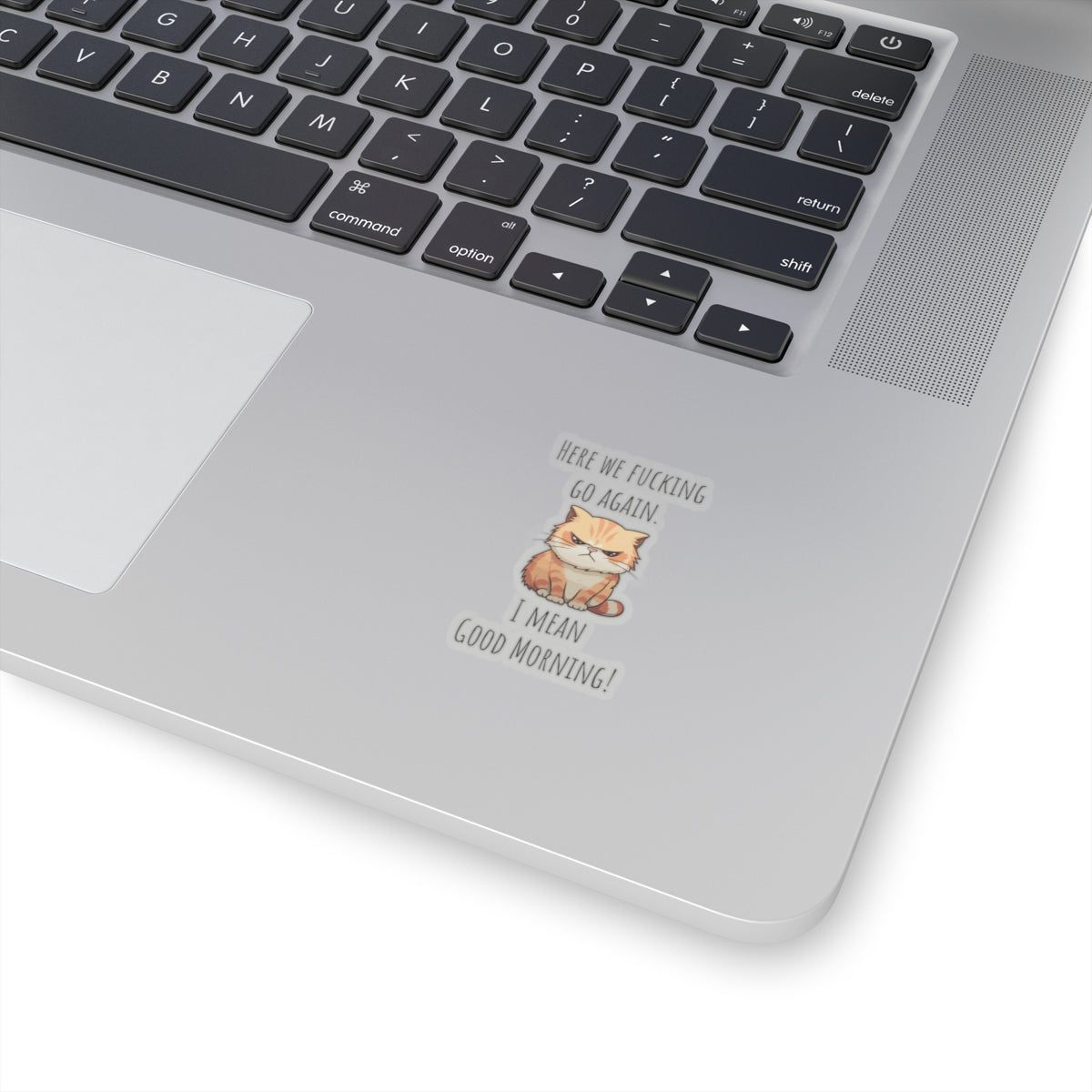 Grumpy cat Christmas sticker grumpy sticker funny coworker gift funny here we fucking go bestfriend gift KissCut Stickers Halloween stickers