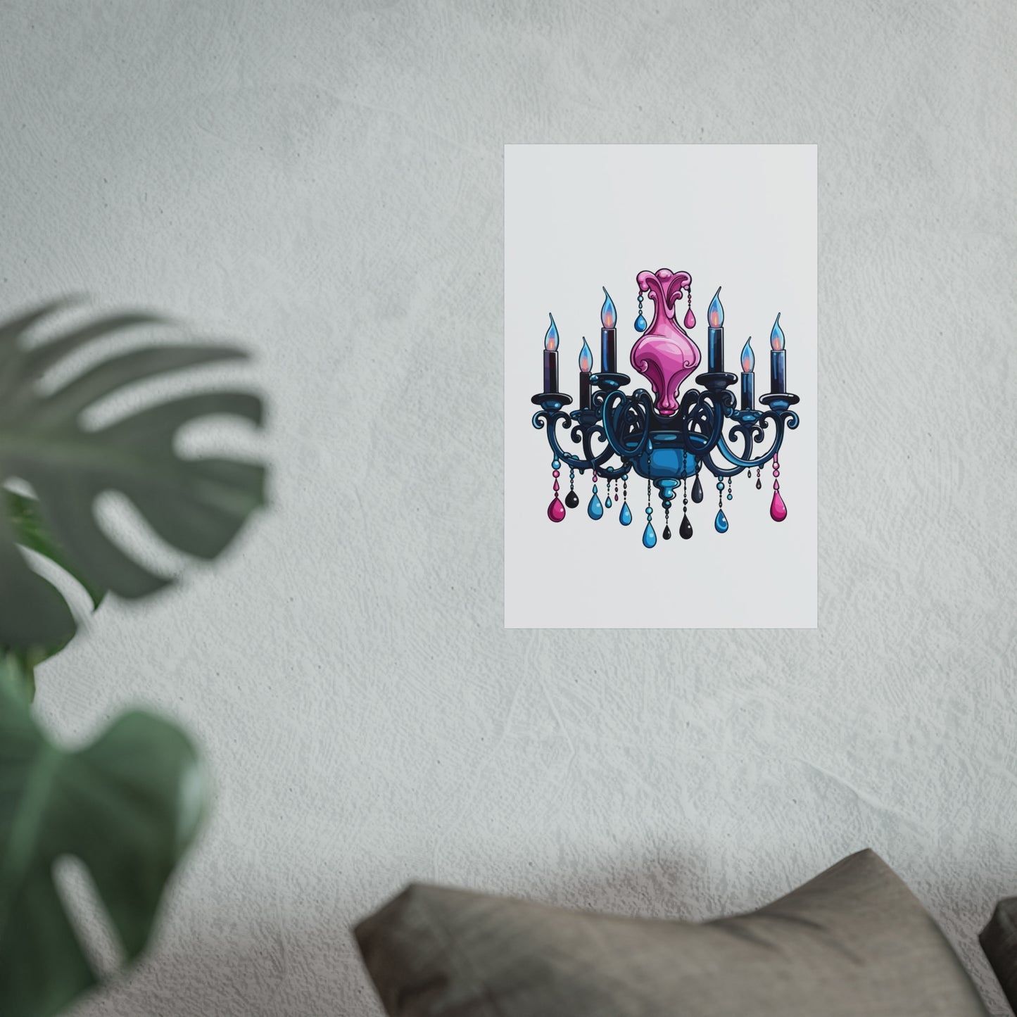 Chic Chandelier Fine Art Poster - Elegant Wall Decor for Home & Office, wall art