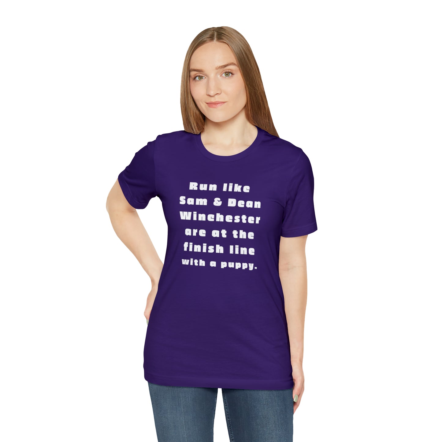 Winchester fans work out shirt Gym top sam and dean Tshirt Gift for her Gift for him Funny gift for her gift for him yoga Women's Tee