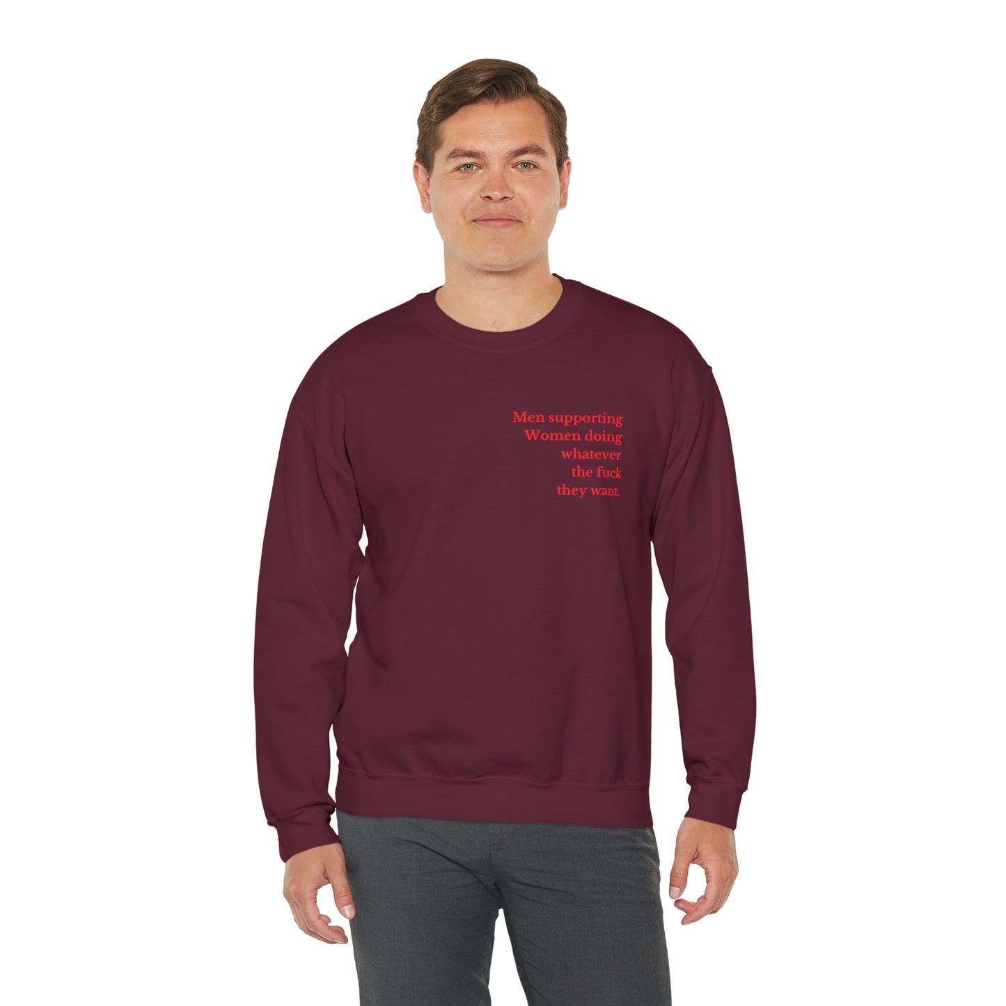 Men supporting women sweater women tights gift for her gift for him Christmas gift
