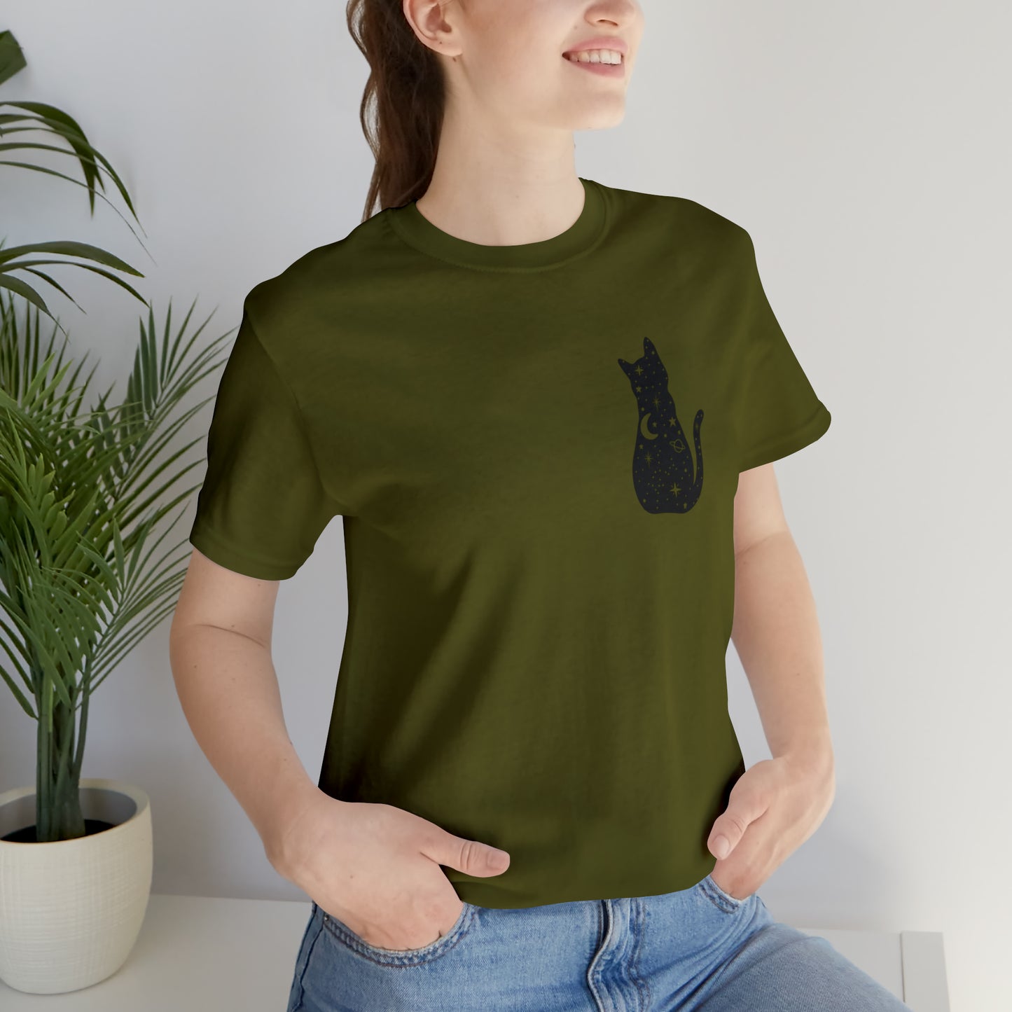 Cat Halloween shirt Witches Halloween T shirt Halloween Sweater Christmas Gift for Cat Lover Gift, Black Cat Gift for Cat Mom Gift moon