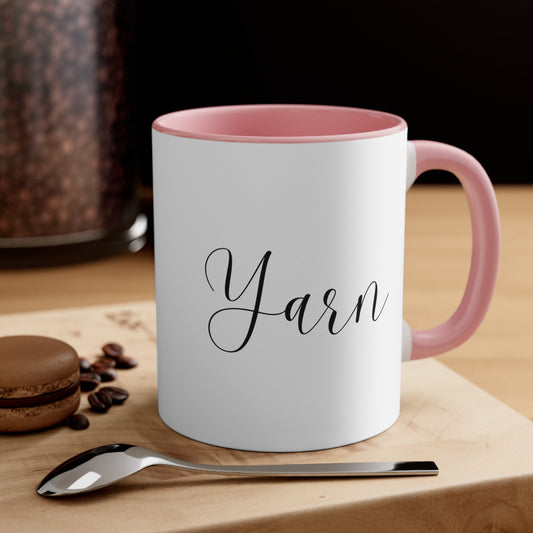 Yarn mug Crochet lover gift yarn lover gift knitting gift creativemaker gift coffee lover gift tea gift for her gift for him Coffee Mug 11oz