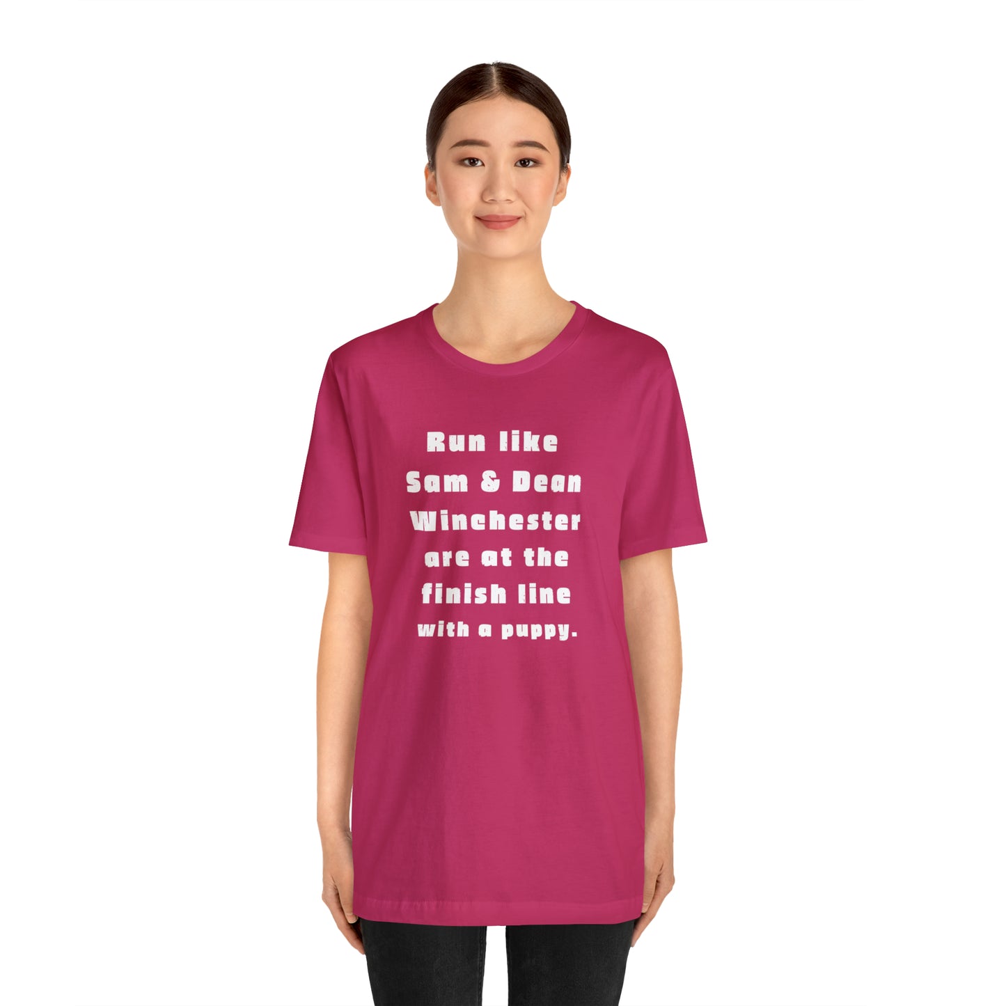 Winchester fans work out shirt Gym top sam and dean Tshirt Gift for her Gift for him Funny gift for her gift for him yoga Women's Tee