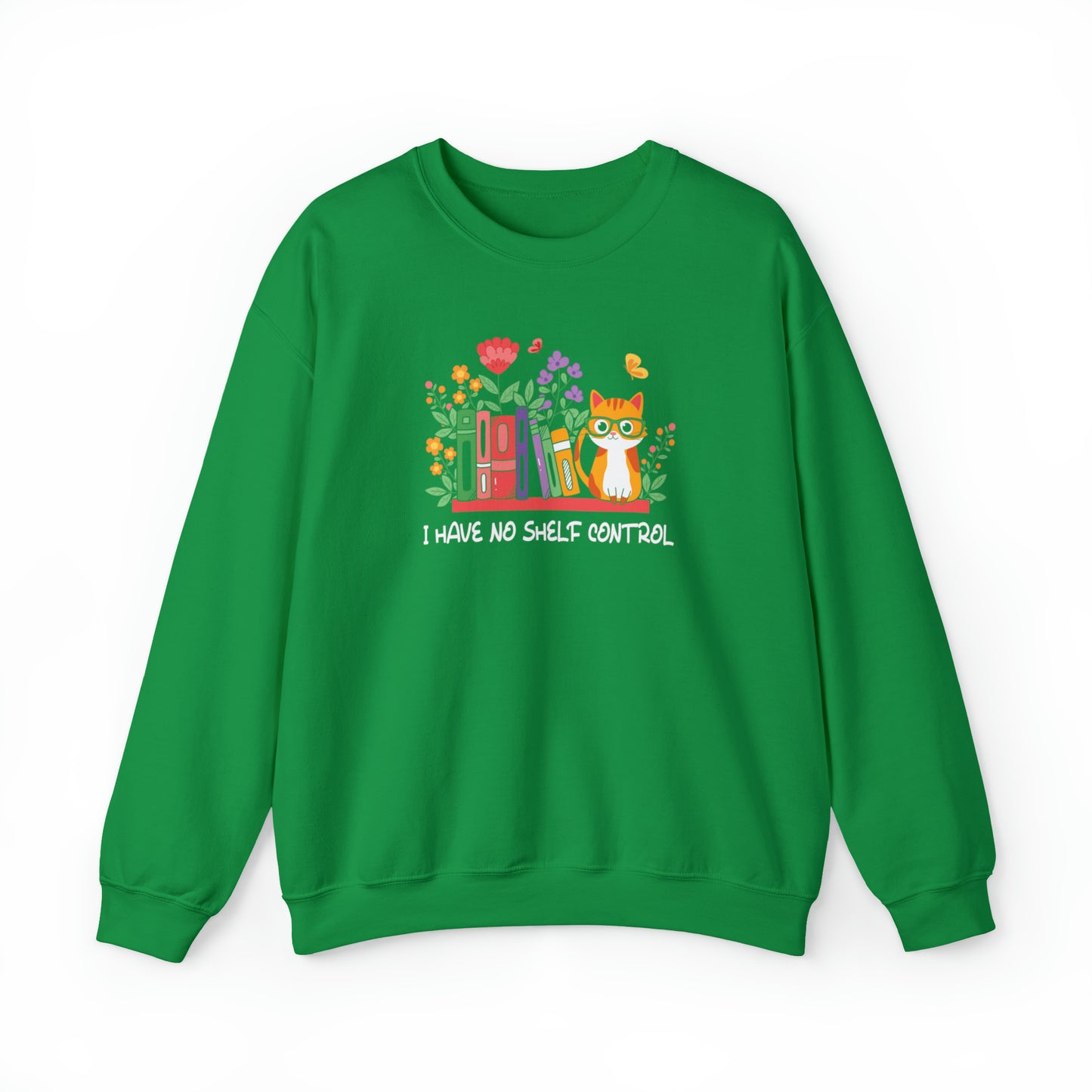 Cat lover Sweatshirt book lover sweater BookShelf control orange cat Shirt Halloween Cat Sweatshirt Gift for Cat Lover Gift for Cat Mom Gift