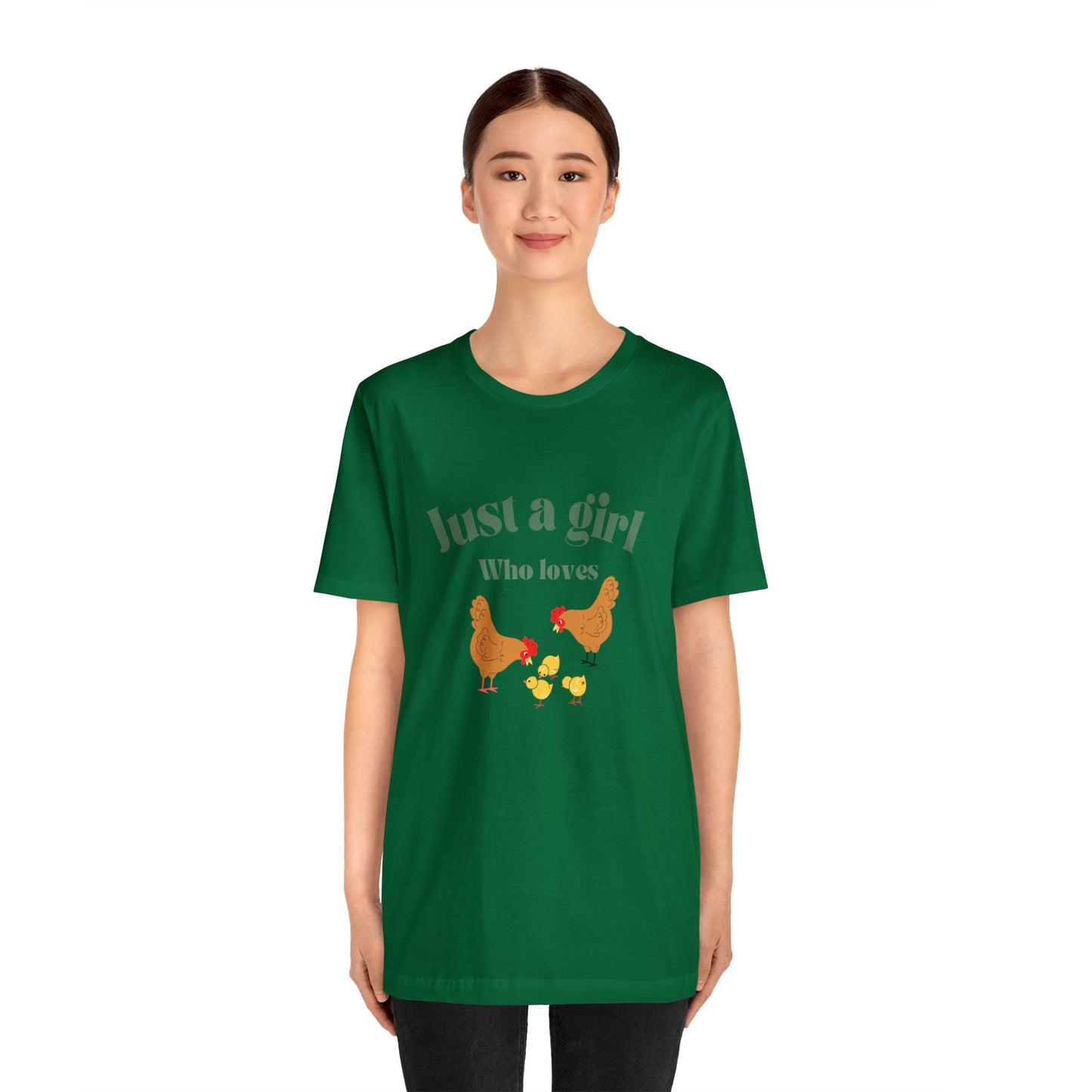 Just a girl who loves chickens shirt funny gift for her chicken shirt girlfriend shirt birthday Shirt Matching travel Tees farm life style