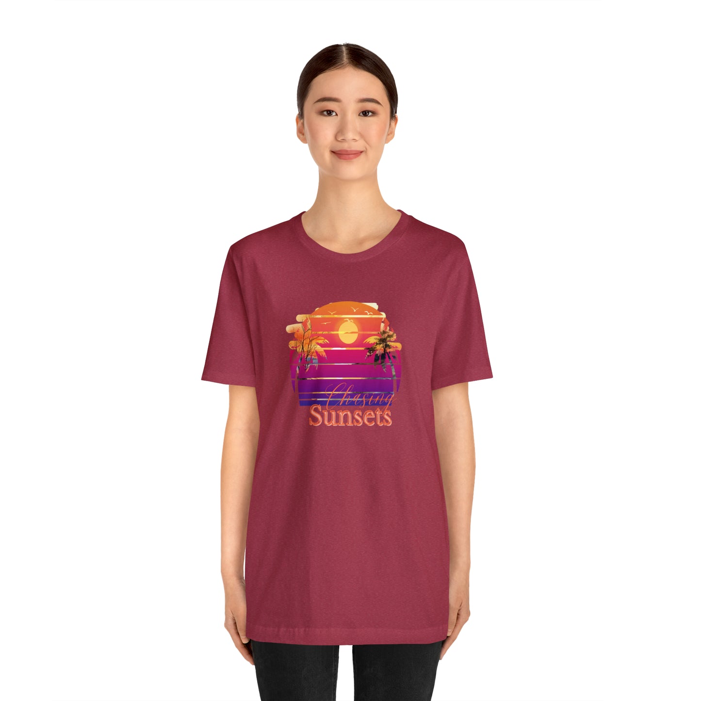 Chasing Sunsets shirt Life is an Adventure shirt Good vibes only shirt Adventurer shirt gift for her gift for him vacation shirt best friend