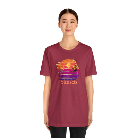 Chasing Sunsets shirt Life is an Adventure shirt Good vibes only shirt Adventurer shirt gift for her gift for him vacation shirt best friend