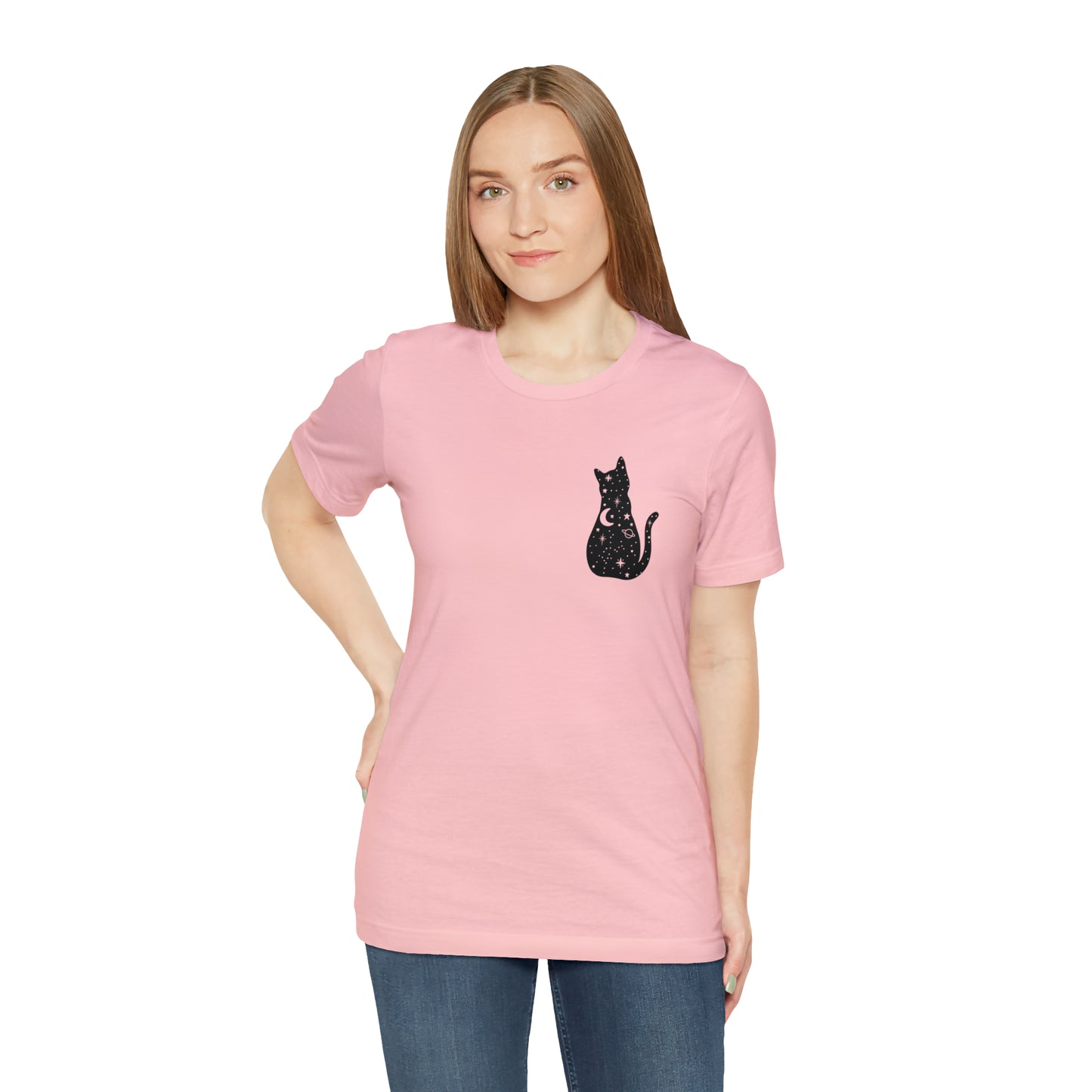 Cat Halloween shirt Witches Halloween T shirt Halloween Sweater Christmas Gift for Cat Lover Gift, Black Cat Gift for Cat Mom Gift moon