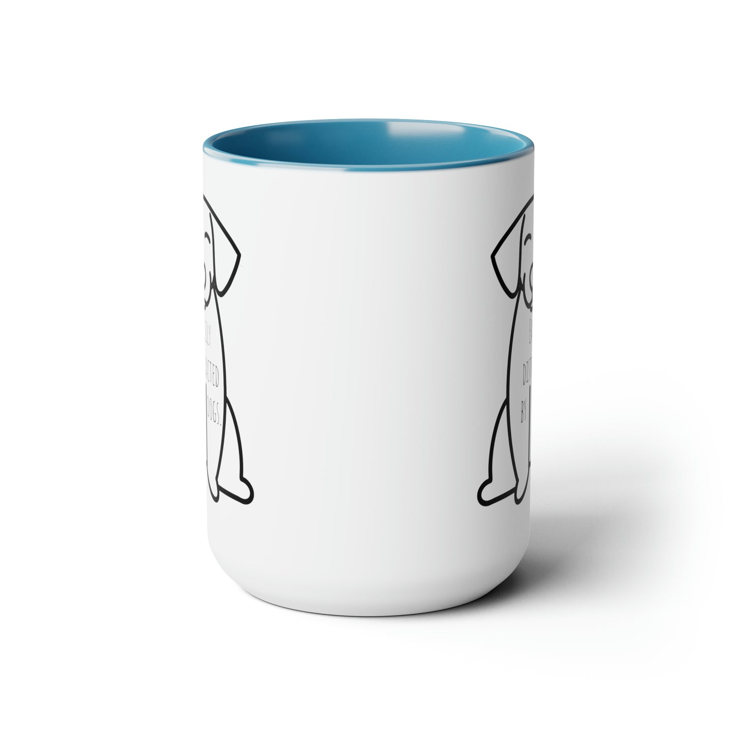 Easily distracted by dogs mug Supervisor mug Floral mug gift for her Mug funny gift for wife Coffee Mugs tea Christmas gift 15oz