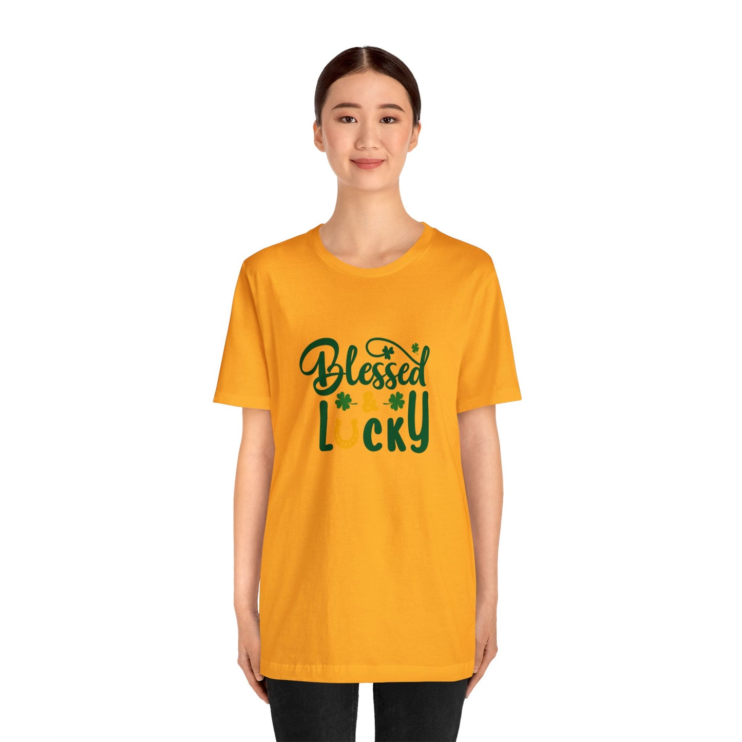 St Patrick's Day shirt blessed and lucky shirt Irish leaf shirt Unisex Tee Retro Shirt T-Shirt best friend vacation shirt beach