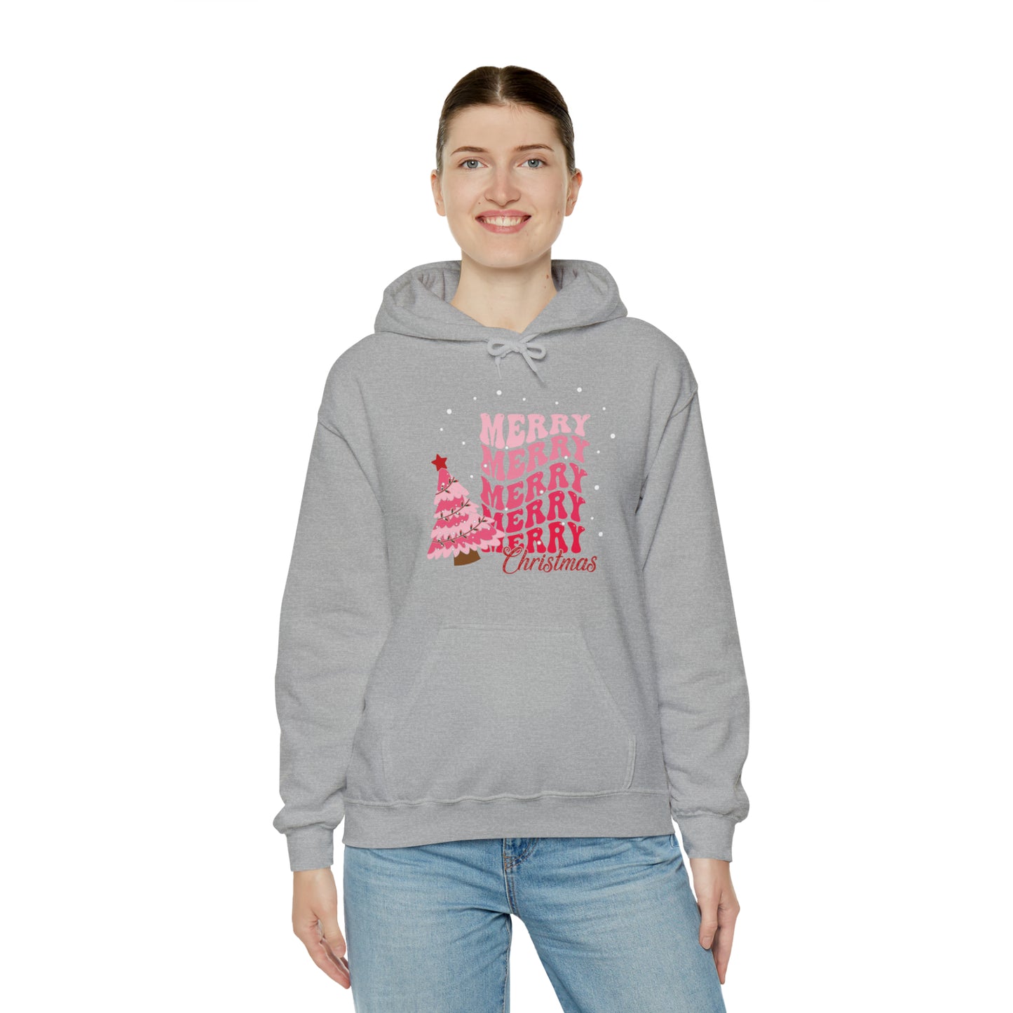 Festive AF hoodie blue Merry Bright Christmas Sweatshirt for Women Men Christmas Sweater Holiday Christmas gift for her gift for him
