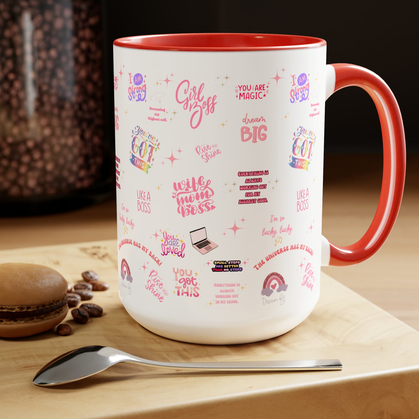 Positive affirmations Coffee Mug girlboss mug birthday gift wife mom boss mug gift for her gift for wife Coffee Mugs tea Christmas gift 15oz