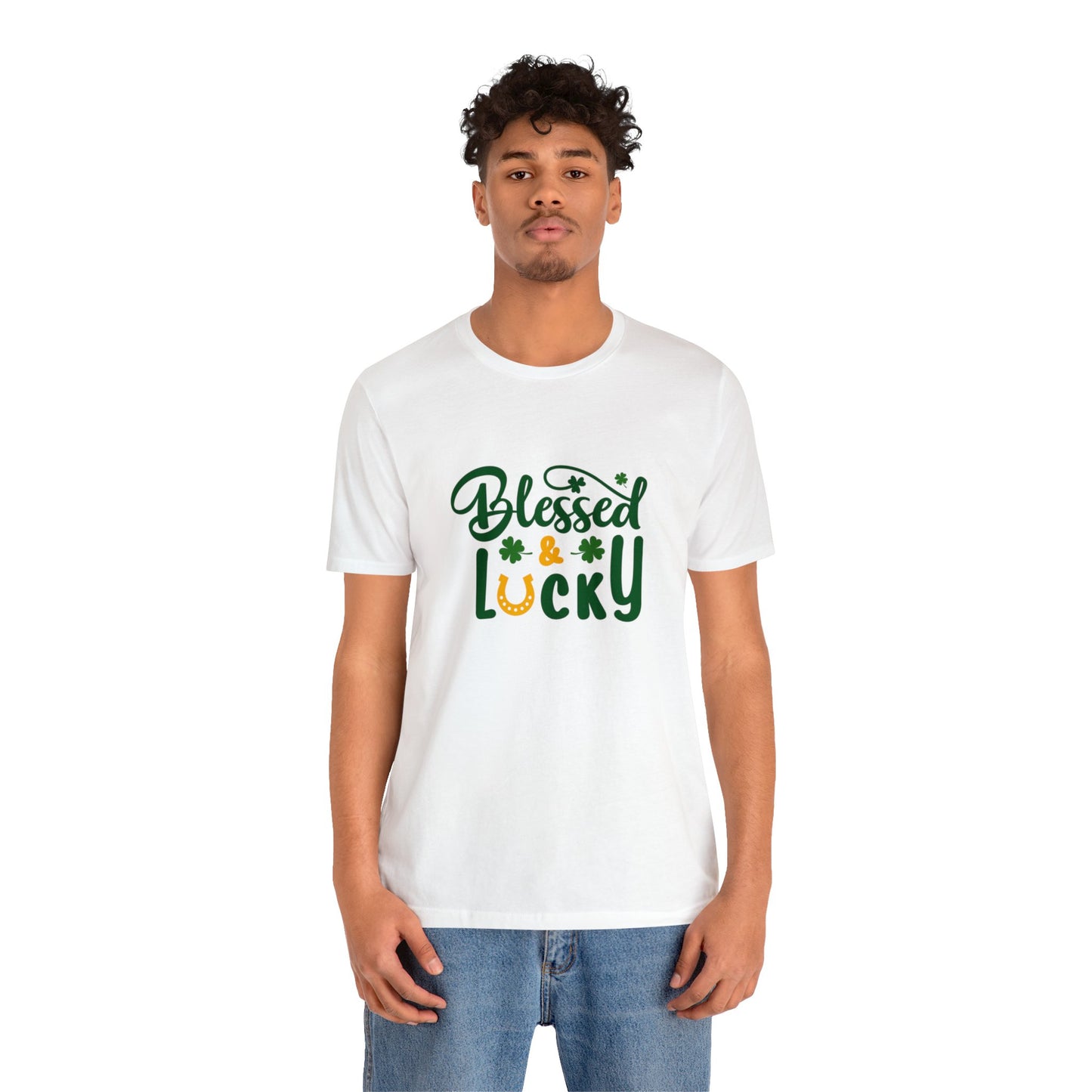 St Patrick's Day shirt blessed and lucky shirt Irish leaf shirt Unisex Tee Retro Shirt T-Shirt best friend vacation shirt beach