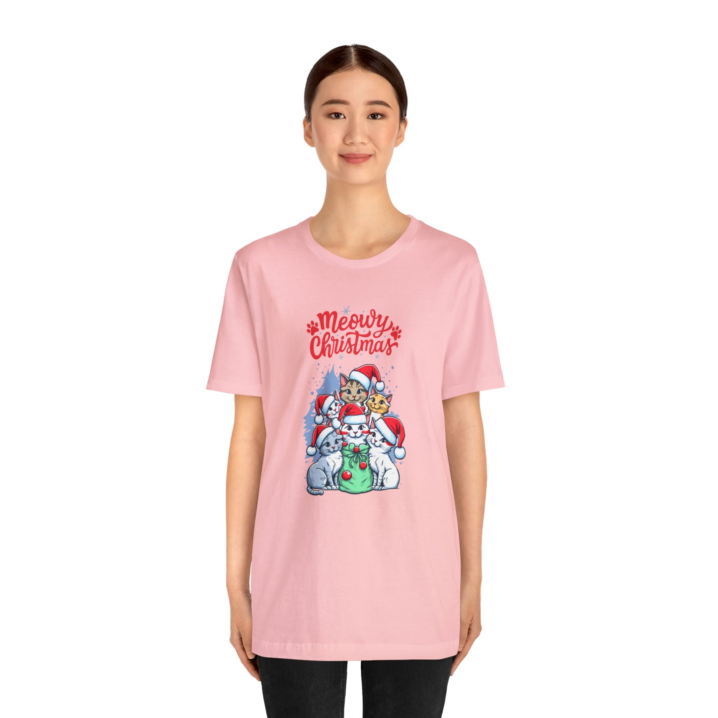 Cute Cat Christmas shirt funny dog Christmas tee Matching Family Christmas Shirt Family Christmas Shirt Matching Xmas Tees Custom