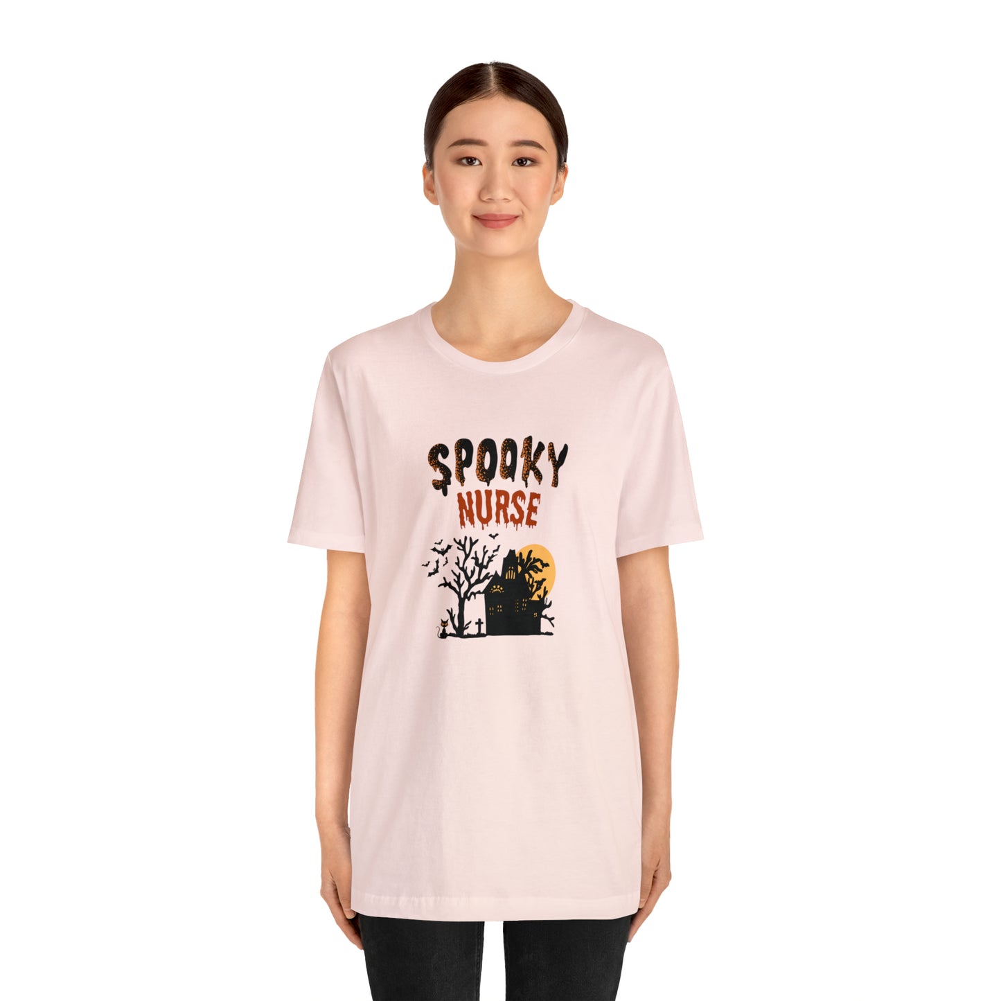 Spooky Nurse Halloween shirt, Nurse trick or treat ghost Halloween tshirt,Halloween Sweatshirt,Spooky Season T Shirt,Christmas gift