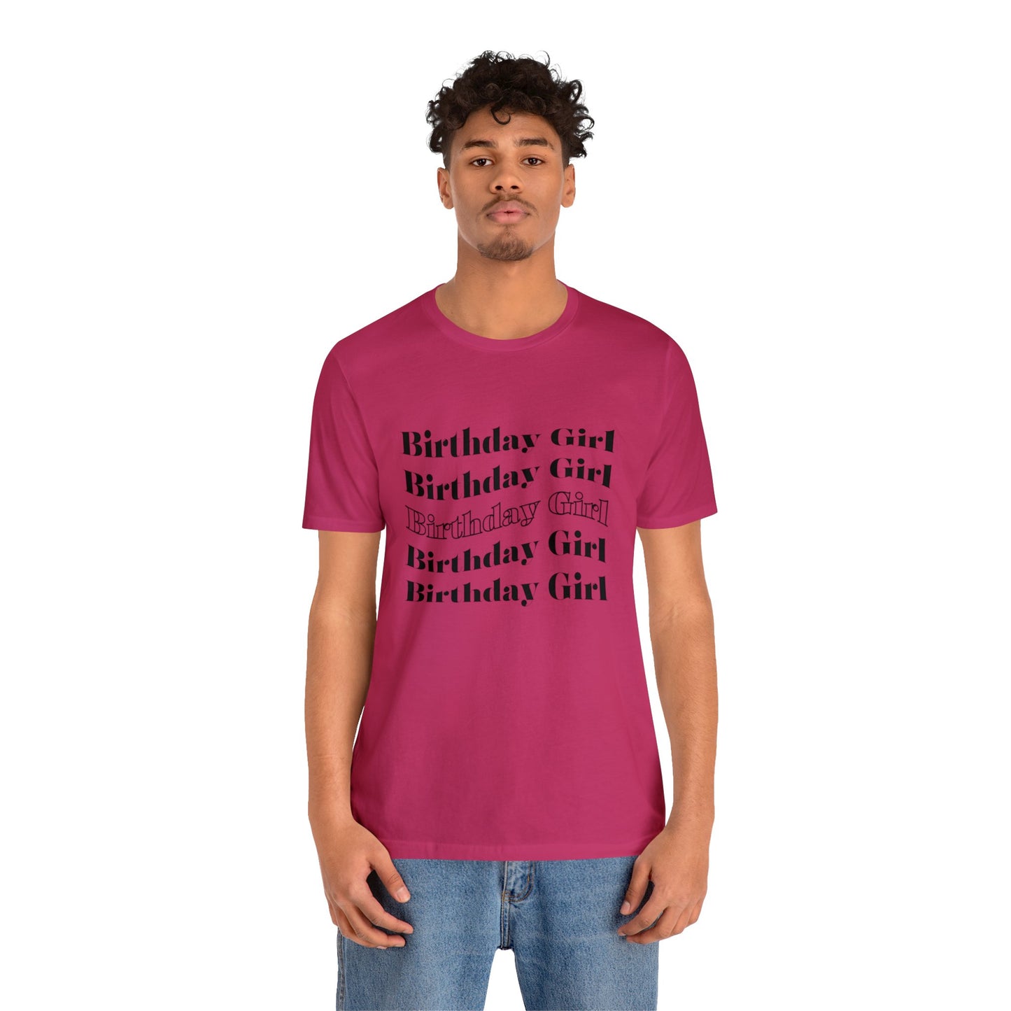 Birthday girl shirt gift for her best friend gift wavy shirt birthday party attire month funny T-shirt birthday gift Christmas gift for him