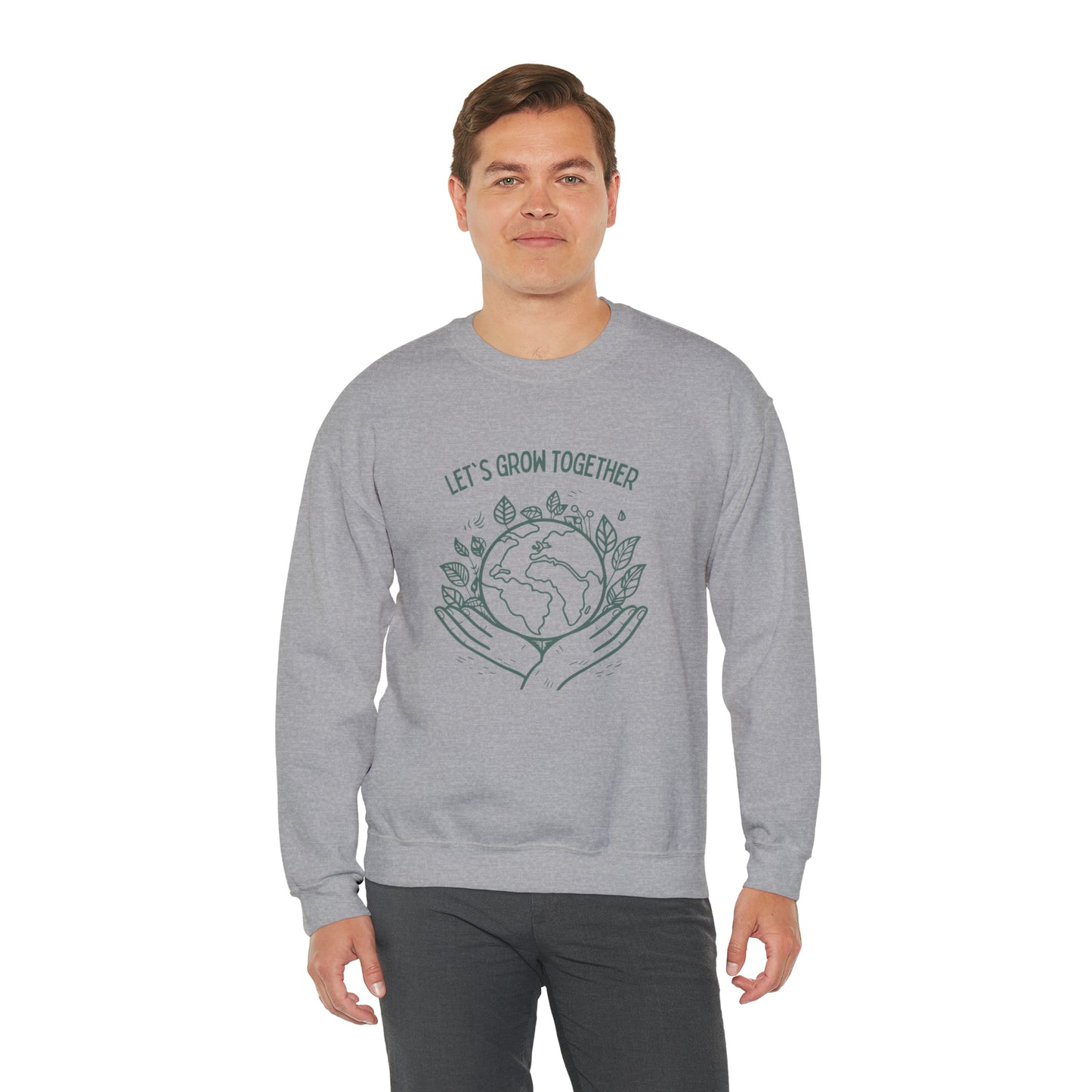 Let's grow together sweater plant lover sweater save the planet sweashirt birthday gift Christmas gifts Sweatshirt Gift for him Gift for her