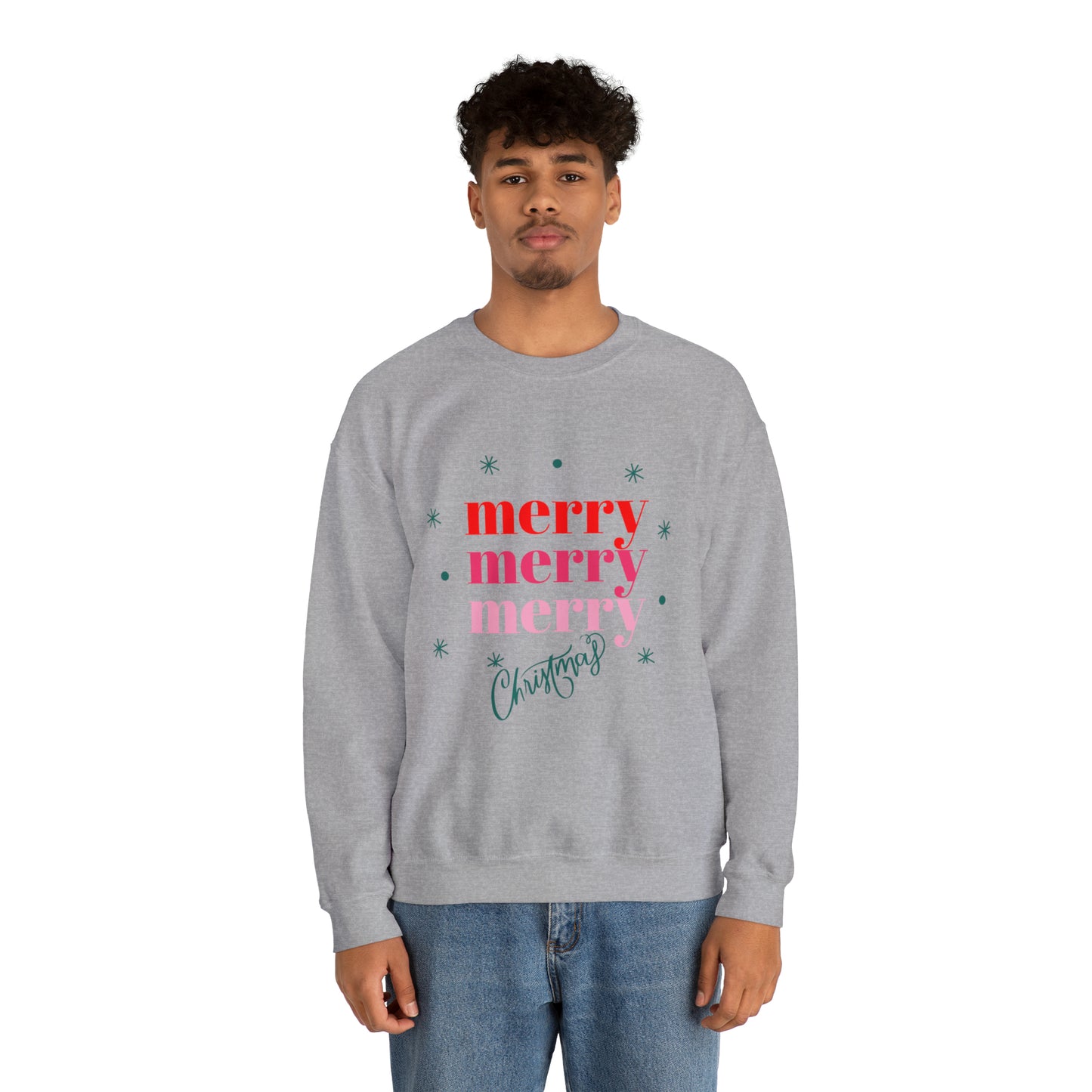 Festive AF sweater Pink Merry Bright Christmas Sweatshirt for Women Christmas Shirt Sweater Holiday Christmas gift for her gift for him
