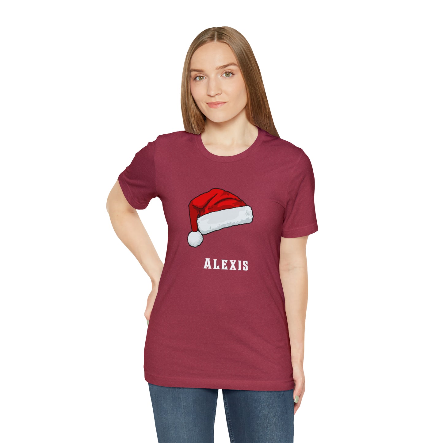Matching Family Christmas Shirts, Santa claus Hat family tshirts Family Christmas Shirt, Matching Xmas Tees Custom Christmas T shirt photos