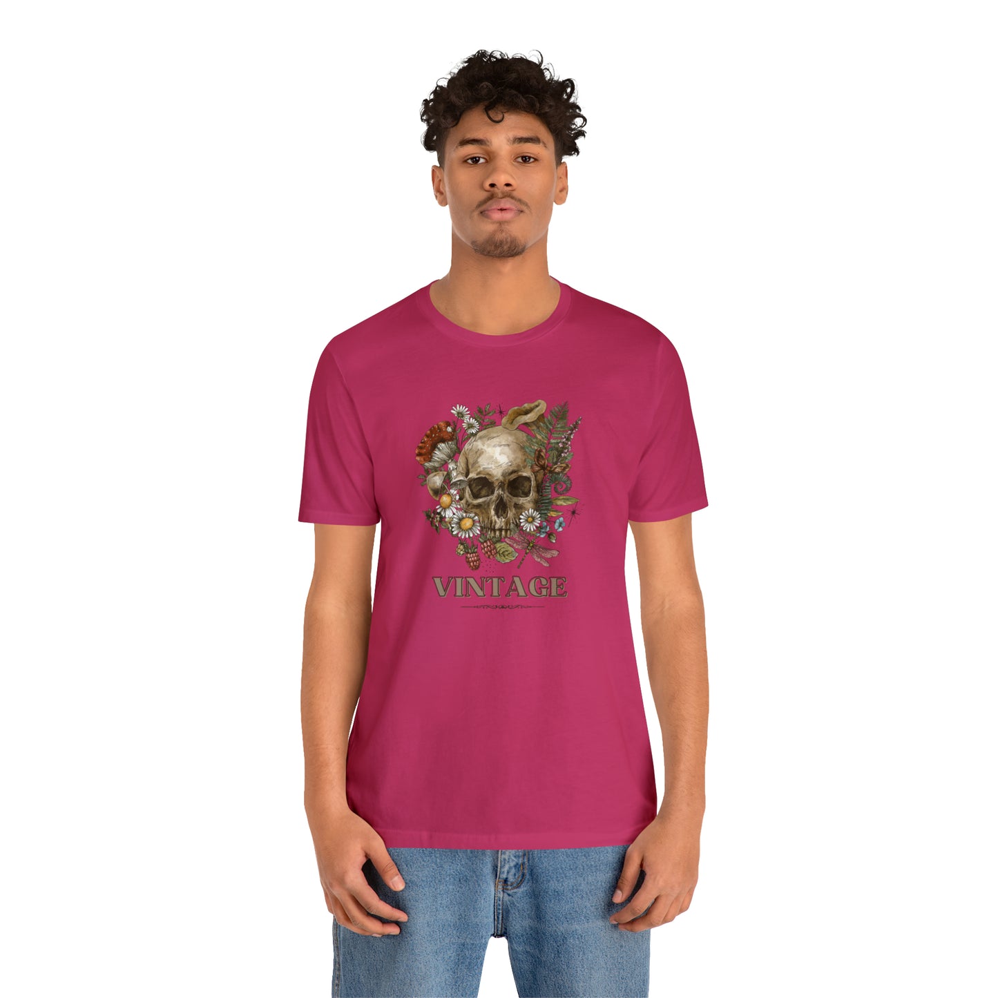 Vintage retro shirt skeleton head shirt Halloween tee Floral Shirt unisex Retro Themed vintage Gift christmas gift