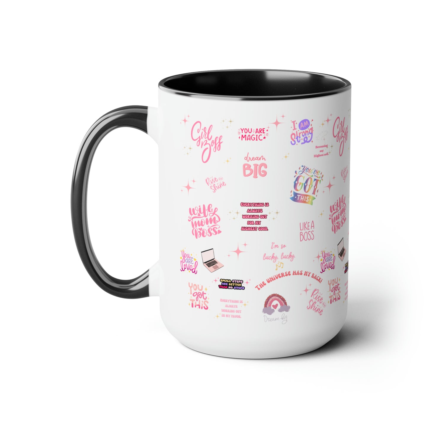 Positive affirmations Coffee Mug girlboss mug birthday gift wife mom boss mug gift for her gift for wife Coffee Mugs tea Christmas gift 15oz