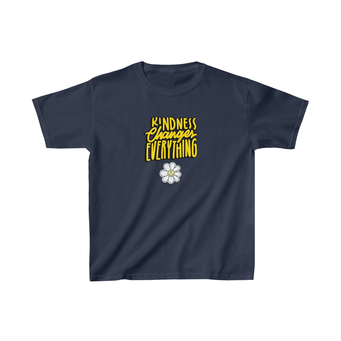 Kindness changes everything shirt kids shirl birthday girl birthday shirt kid wavy birthday party shirt Christmas shirt Rainbow cloud kid shirt birthday shirts