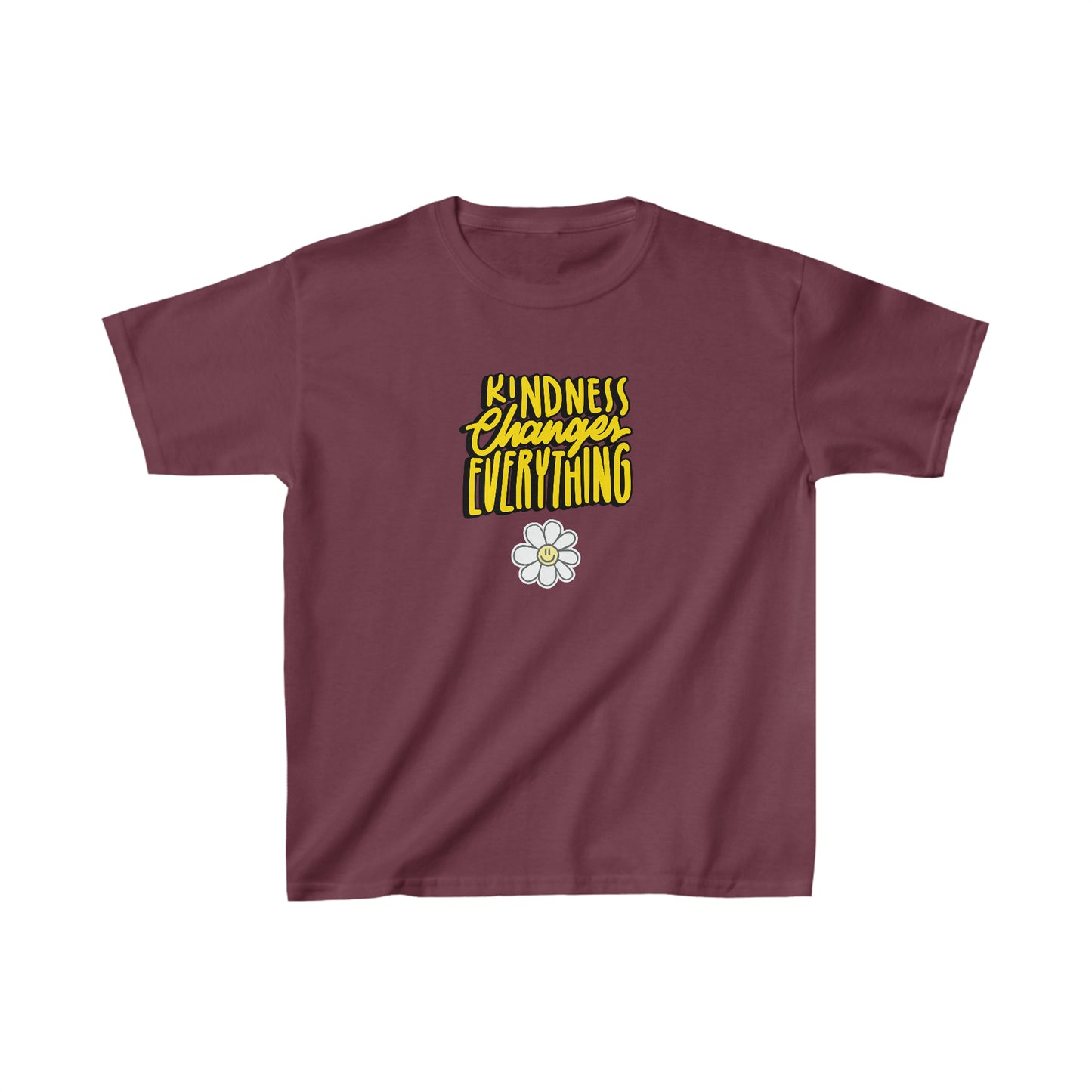 Kindness changes everything shirt kids shirl birthday girl birthday shirt kid wavy birthday party shirt Christmas shirt Rainbow cloud kid shirt birthday shirts