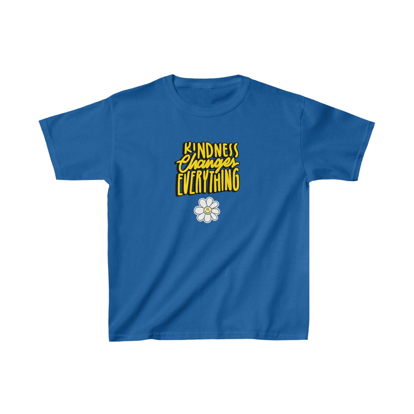 Kindness changes everything shirt kids shirl birthday girl birthday shirt kid wavy birthday party shirt Christmas shirt Rainbow cloud kid shirt birthday shirts