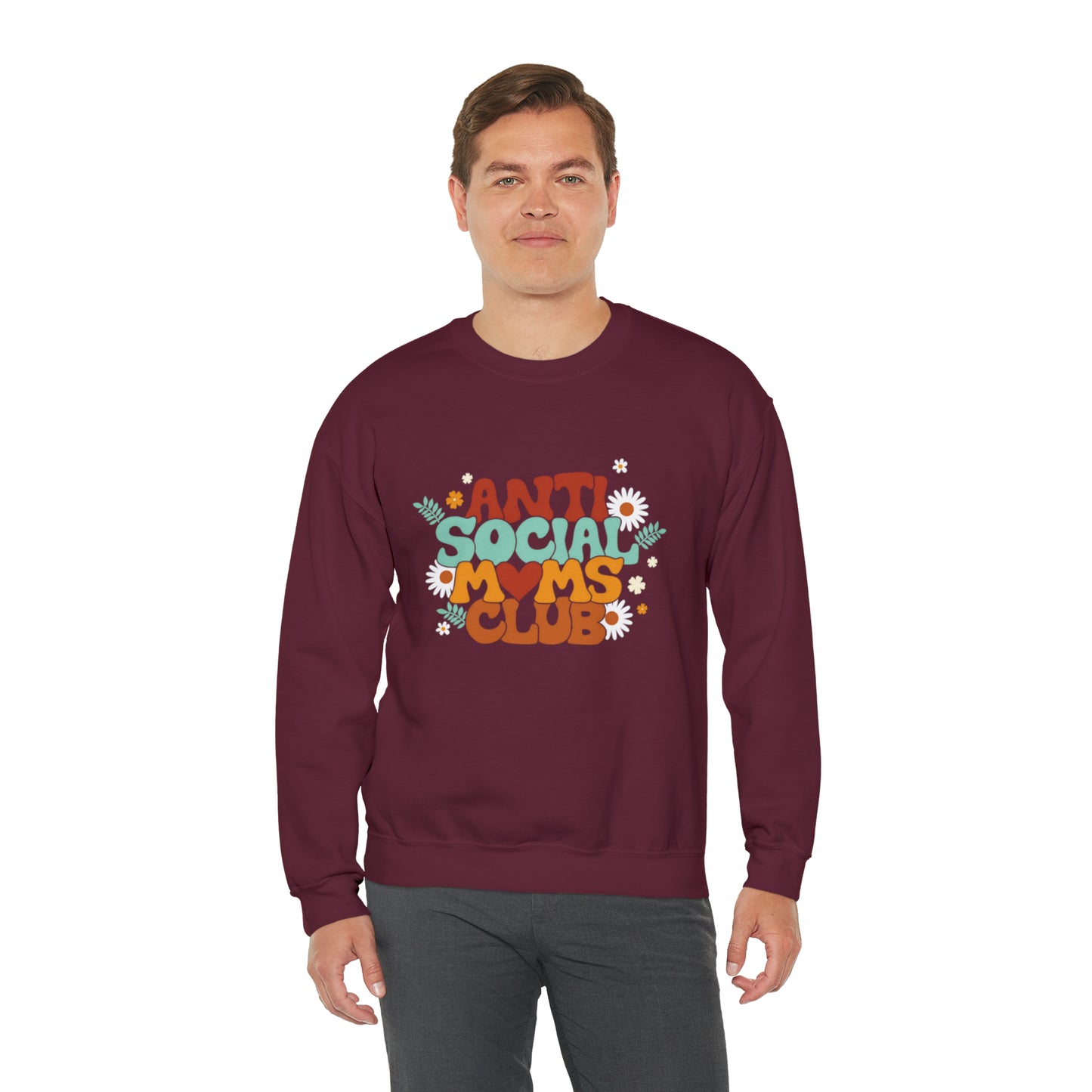 Anti social moms club sweatshirt, Mama Mother Mom sweatshirt, Gift for mom, Christmas gift for her,for him,Birthday gift for her