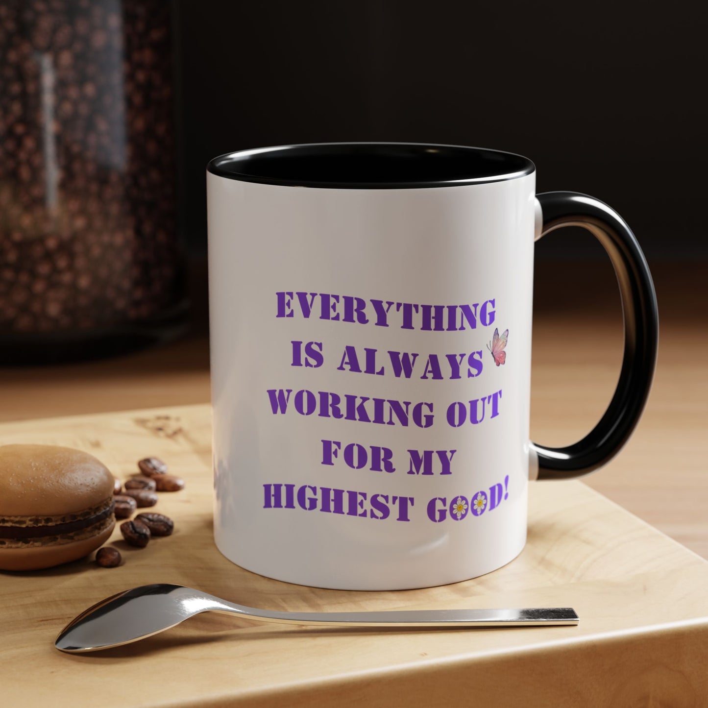 Everything is always working out for me mug Morning affirmation mug shining light mug Delulu mug Christmas gift for her gift for him bestie