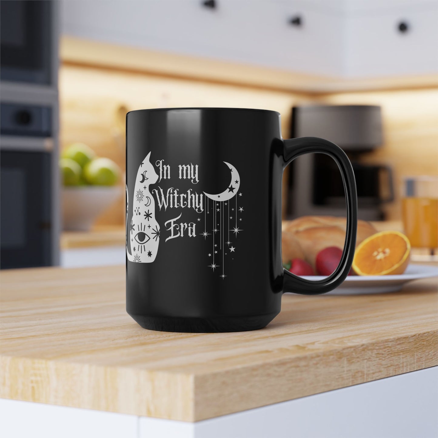 Halloween mug Witchy gift Black cat mug moon gift Spooky things mug I like spooky funny gift best friend gift Christmas BlackMug(11oz,15oz)