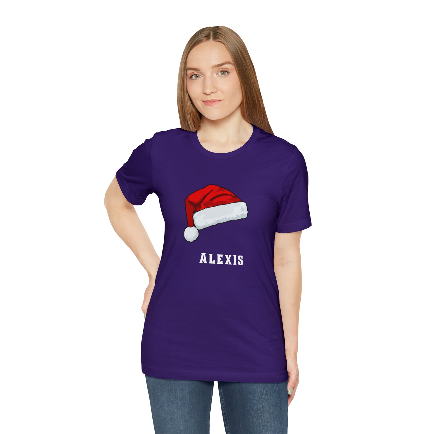 Matching Family Christmas Shirts, Santa claus Hat family tshirts Family Christmas Shirt, Matching Xmas Tees Custom Christmas T shirt photos