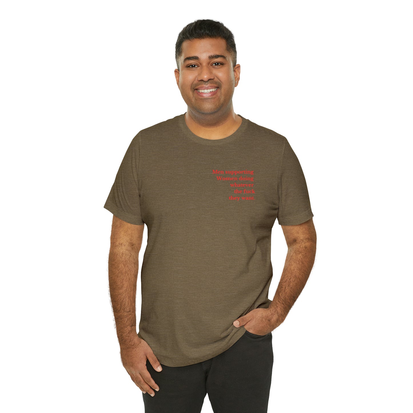 Men supporting women shirt gift for him Christmas gift Party