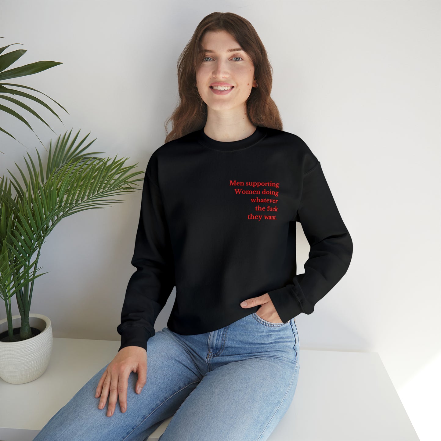 Men supporting women sweater women tights gift for her gift for him Christmas gift