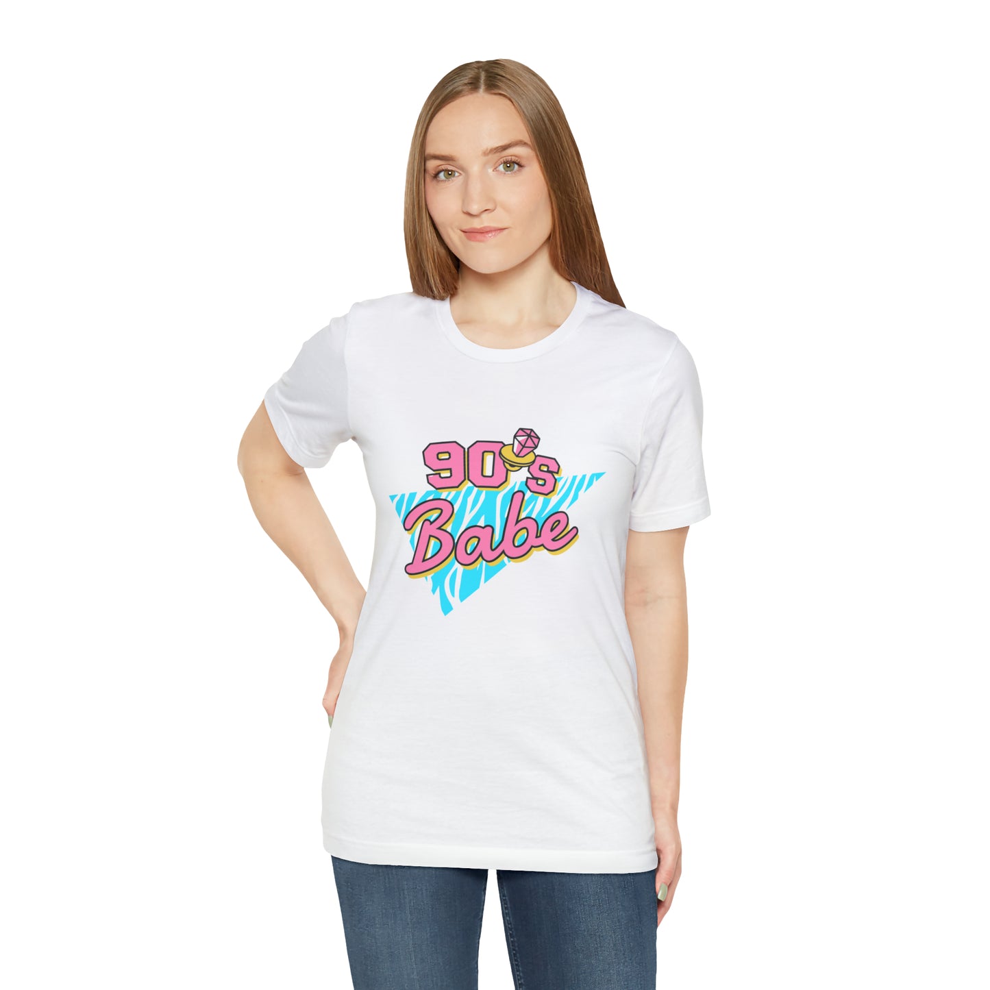 90's Babe shirt, gift for her, Christmas shirt, galantine gift best friend trip, Unisex Jersey Short Sleeve Tee