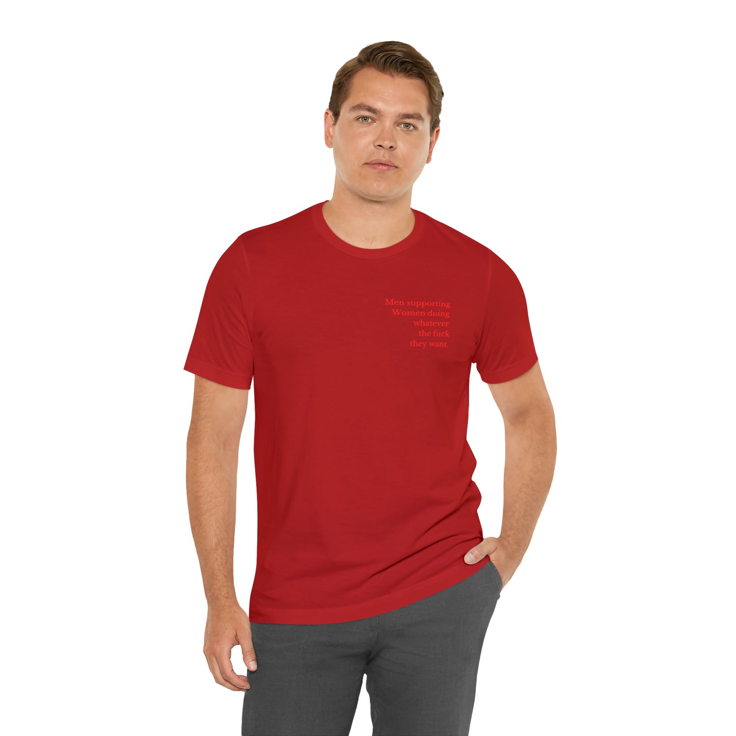 Men supporting women shirt gift for him Christmas gift Party