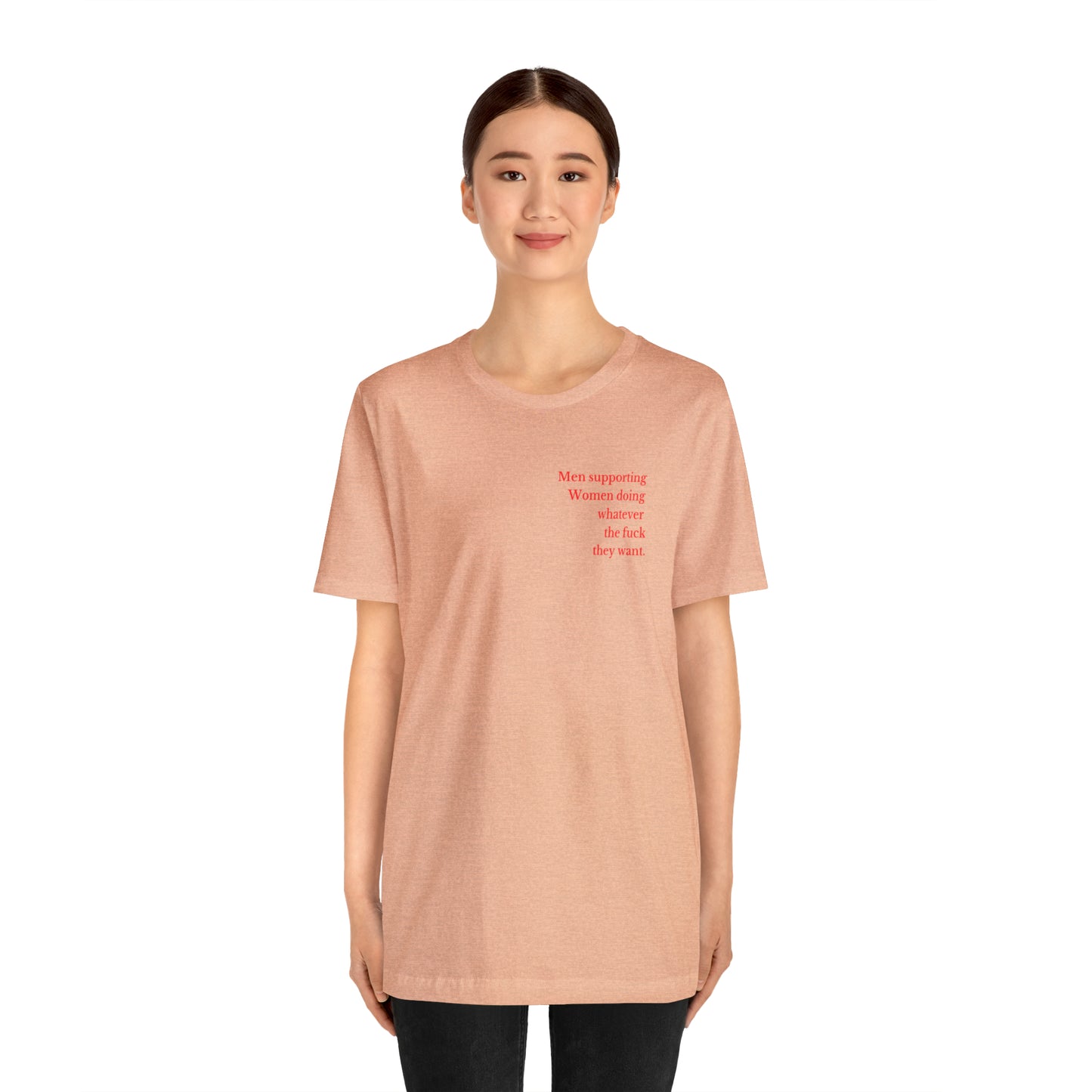 Men supporting women shirt gift for him Christmas gift Party