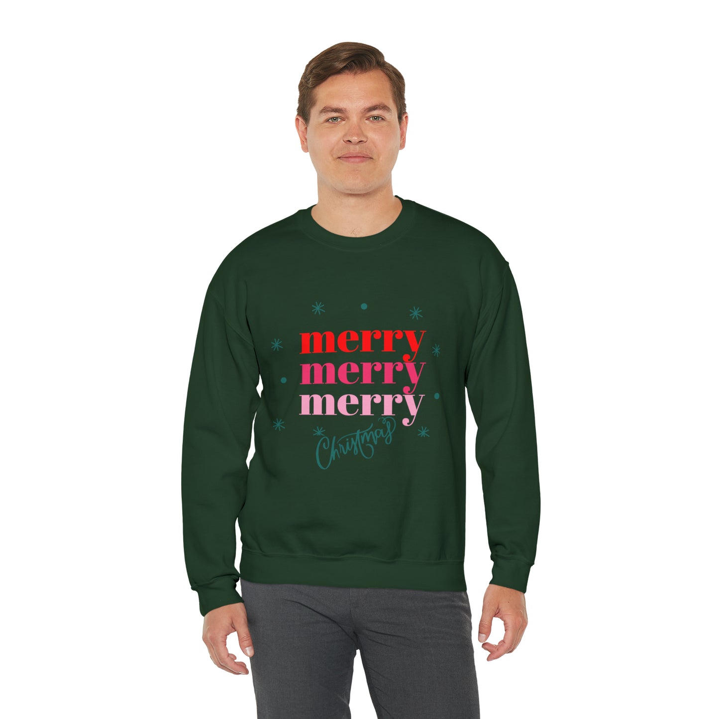 Festive AF sweater Pink Merry Bright Christmas Sweatshirt for Women Christmas Shirt Sweater Holiday Christmas gift for her gift for him
