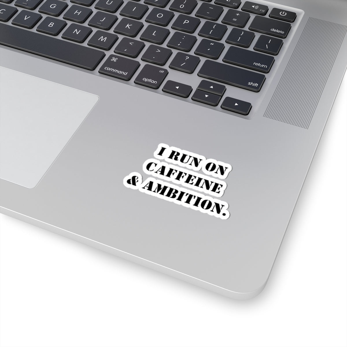 Funny coffee sticker motivational sticker run on caffeine n ambition sticker  gift for her gift for him sticker galantines gift coffee lover