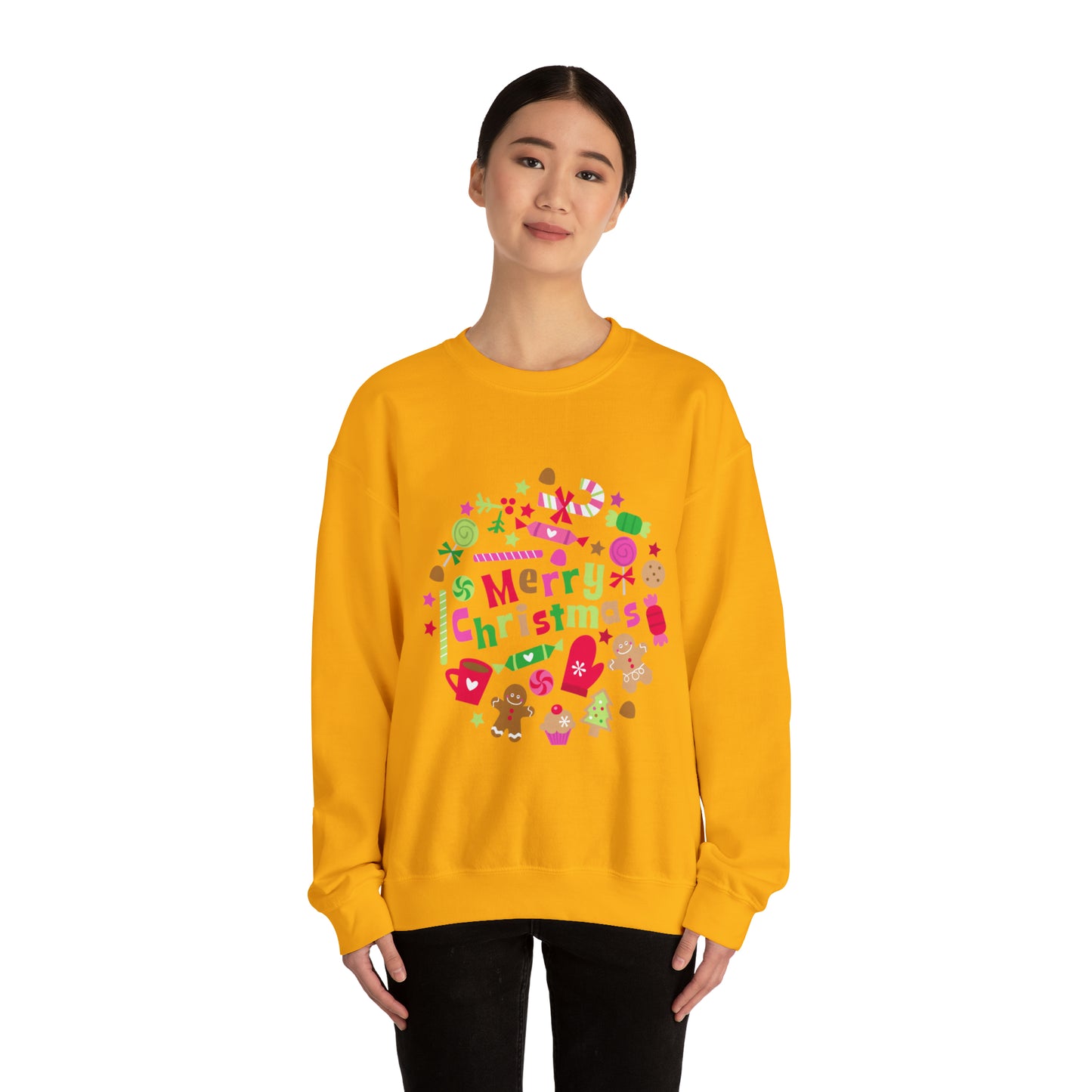 Candy Christmas sweater Merry Bright Christmas sweatshirt Christmas Sweatshirt for her Christmas family Shirt Christmas gift for him