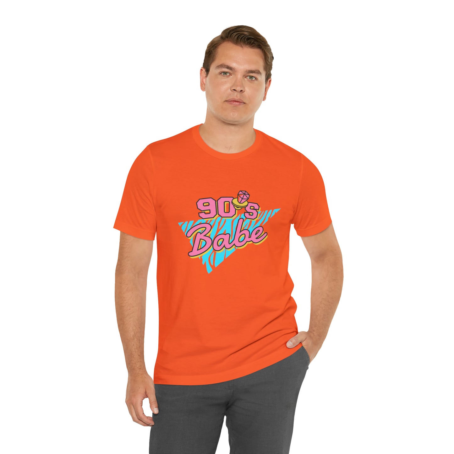 90's Babe shirt, gift for her, Christmas shirt, galantine gift best friend trip, Unisex Jersey Short Sleeve Tee